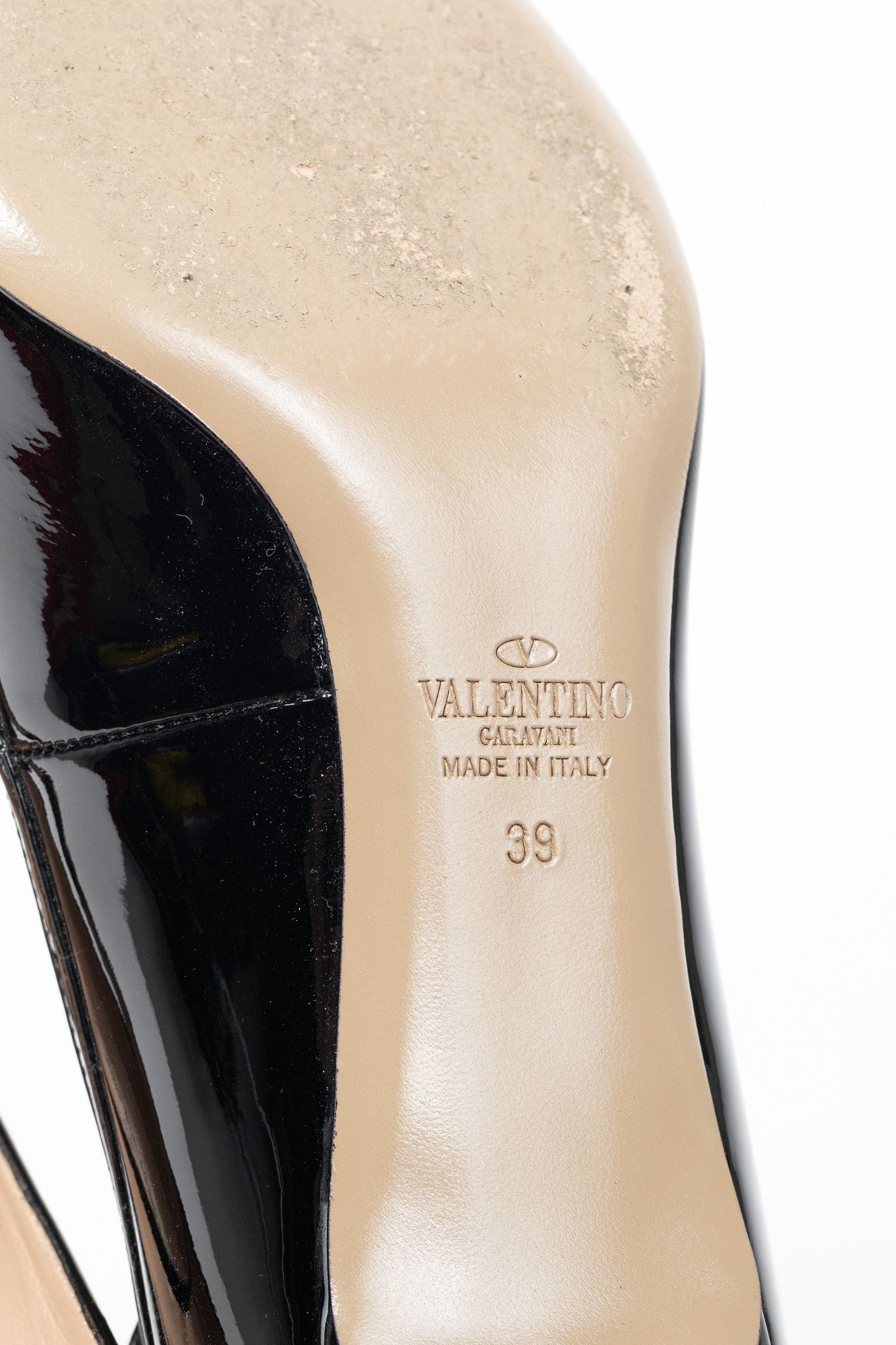 Valentino Valentino Garavani Nero Patent-Leather Mary-Jane Pumps Size US 8.5 / IT 38.5 - 5 Thumbnail