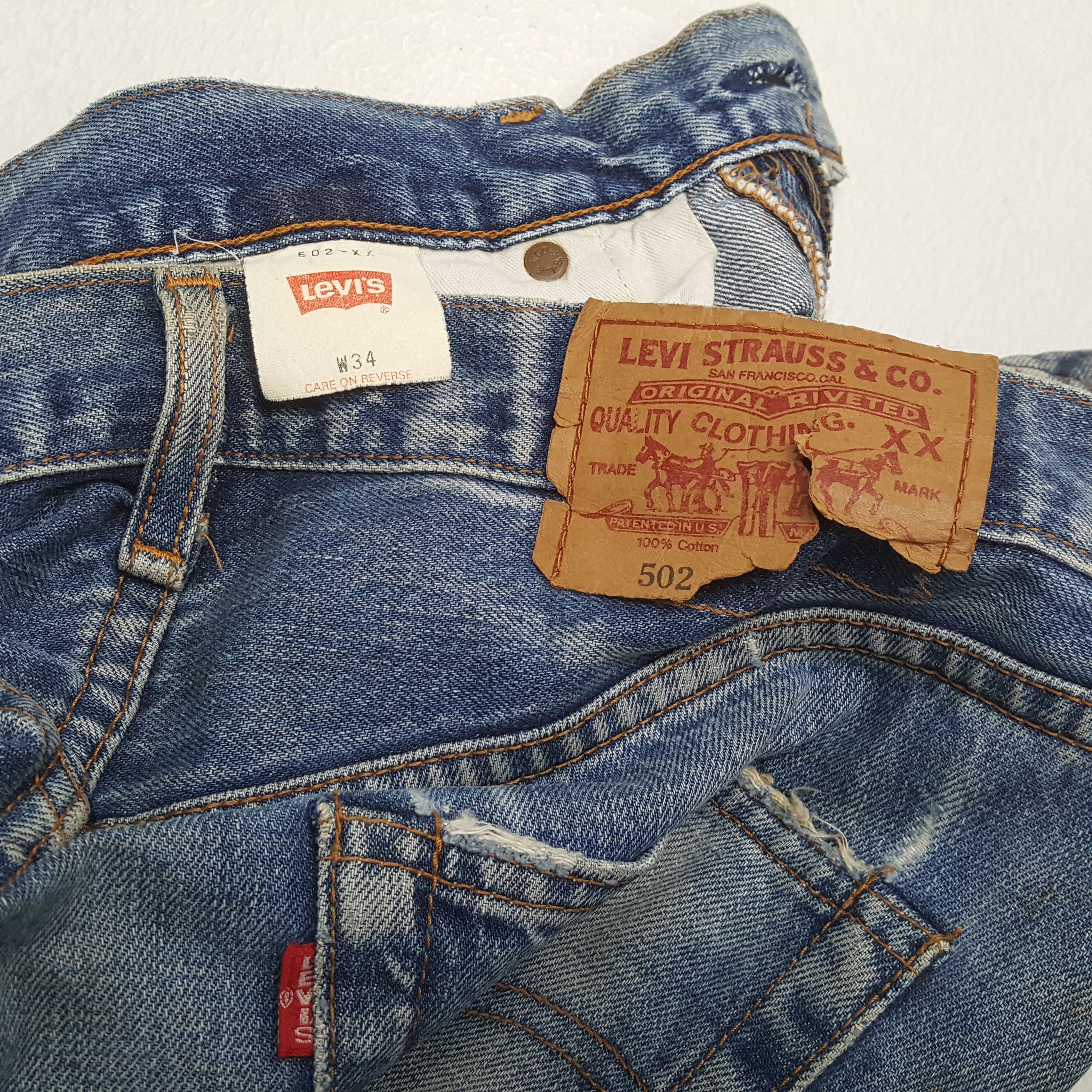Levi's × Vintage LEVI'S Streetwear Style Distressed Jeans Size US 31 - 15 Thumbnail