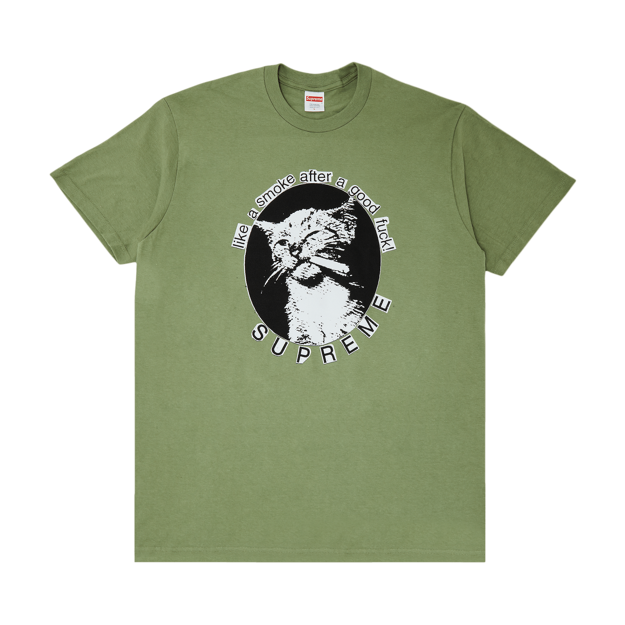 Supreme Supreme Smoke Tee Light Olive | Grailed