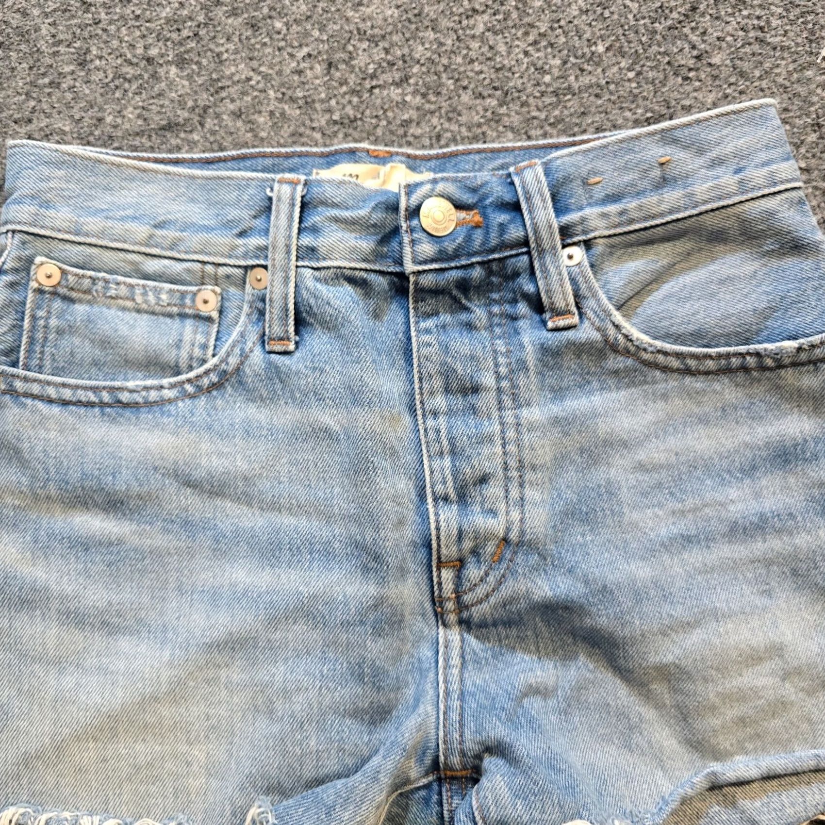 Madewell Madewell Shorts Womens Size 23 Denim Distressed 3 Inch Raw Hem Capsule Beachy Casual Size 42" / US 20 - 2 Thumbnail