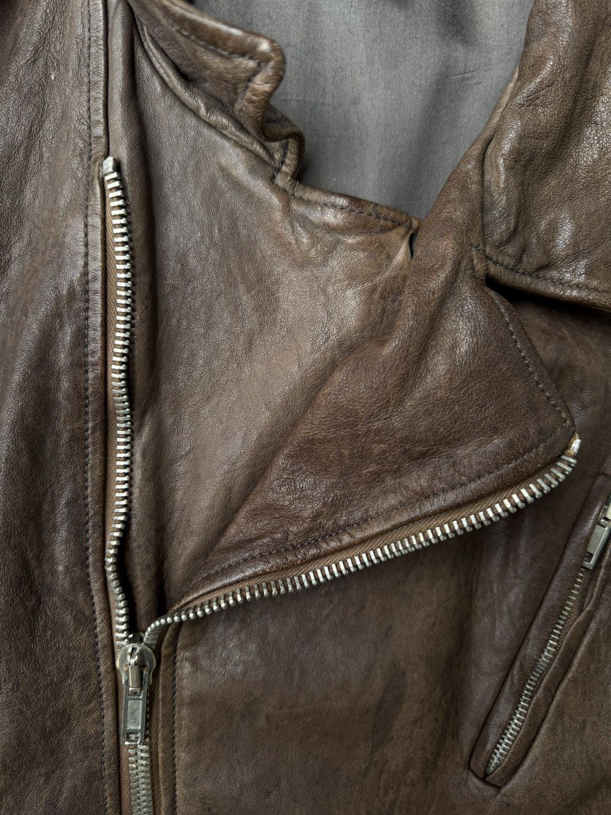Rick Owens Rick Owens AW08 Stooges Dust Hammered Lamb Leather Jacket Size US M / EU 48-50 / 2 - 3 Thumbnail
