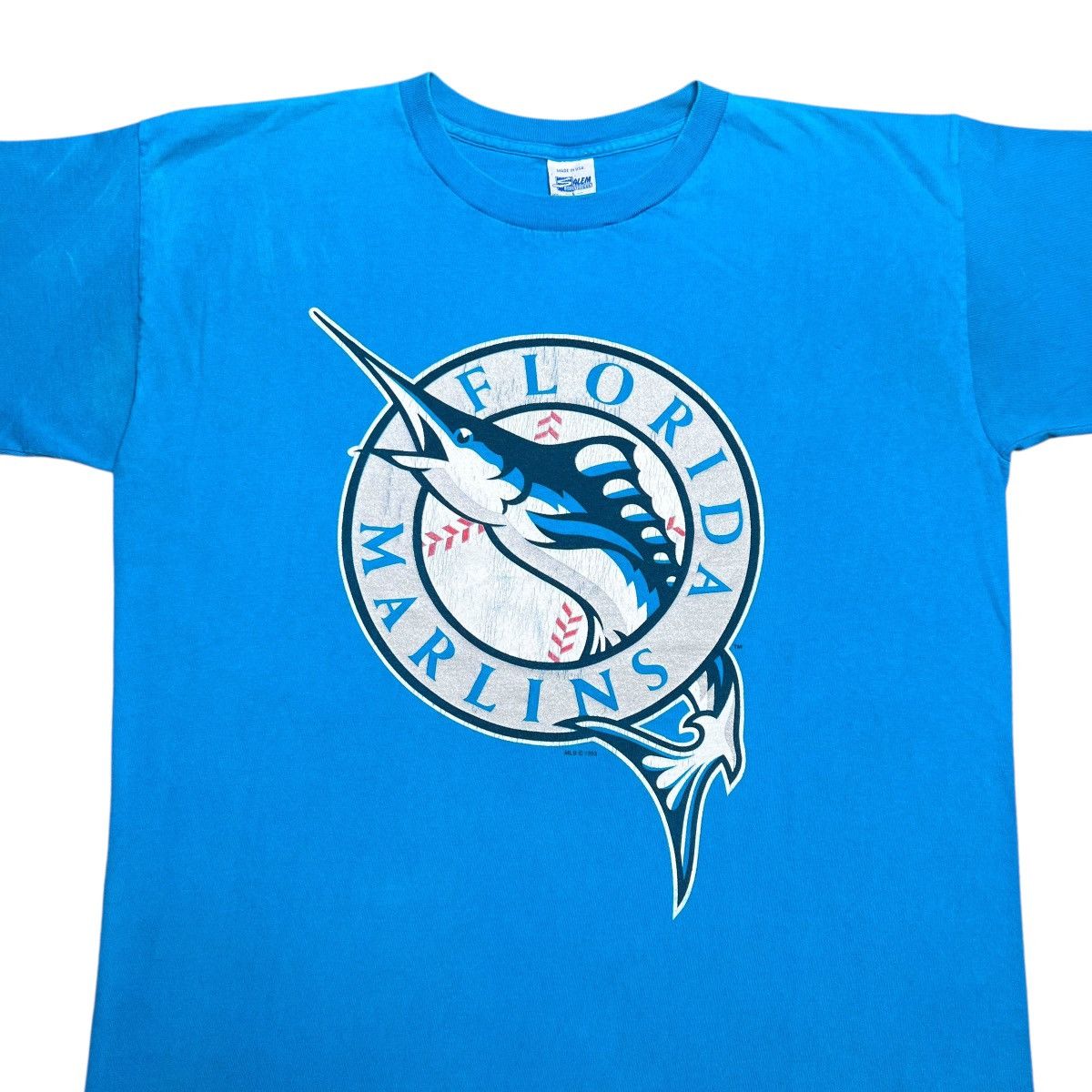 Salem Sportswear Vtg 1993 MLB Florida Marlins Salem Sportswear Graphic Tee Size US L / EU 52-54 / 3 - 4 Thumbnail