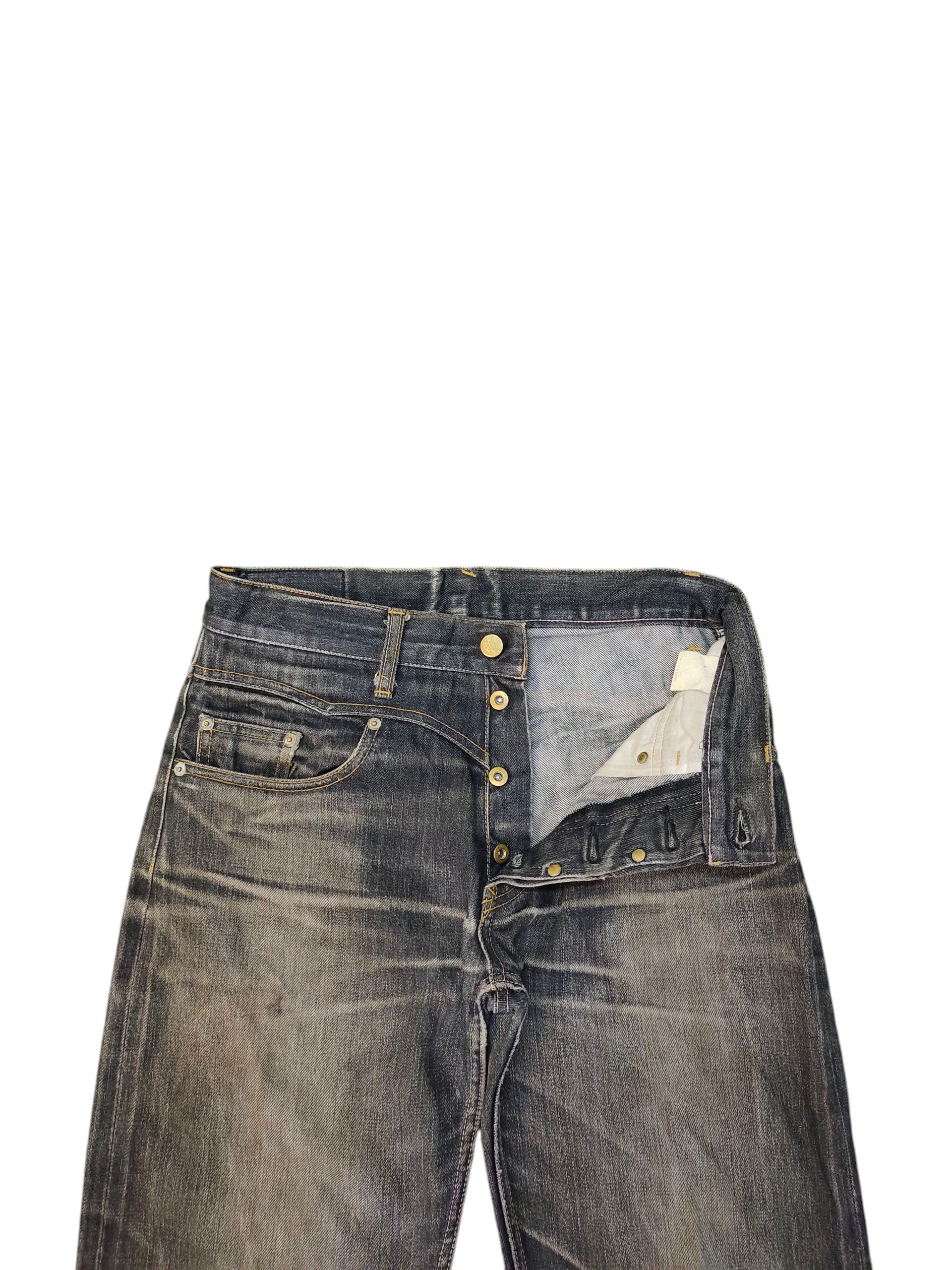 Spiritual Gangster Vintage Gangsterville Selvedge Rusty Distress Denim Jeans Size US 30 / EU 46 - 8 Thumbnail
