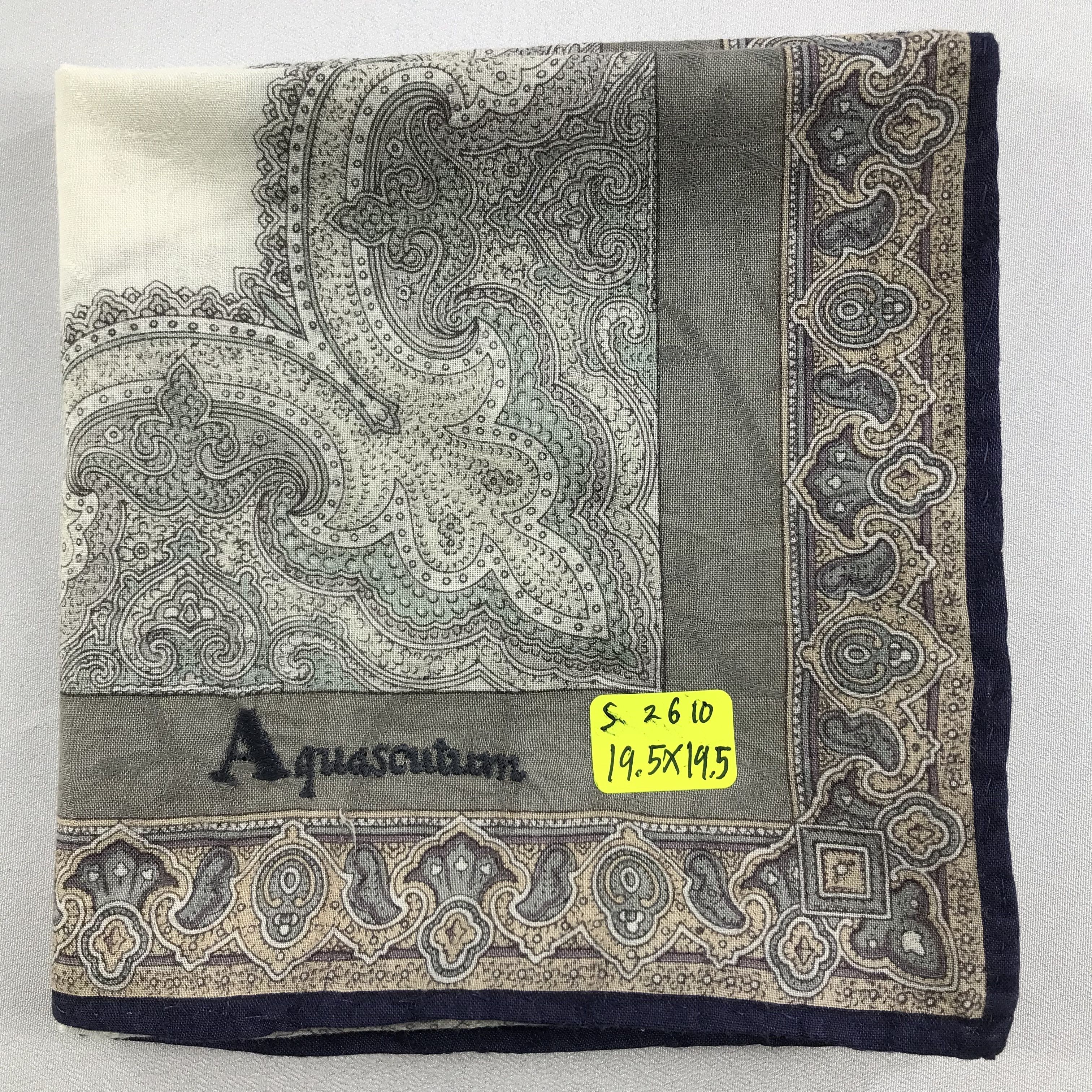 Aquascutum × Vintage Aquascutum Bandana / Handkerchief / Neckerchief - S2610 Size ONE SIZE - 5 Thumbnail