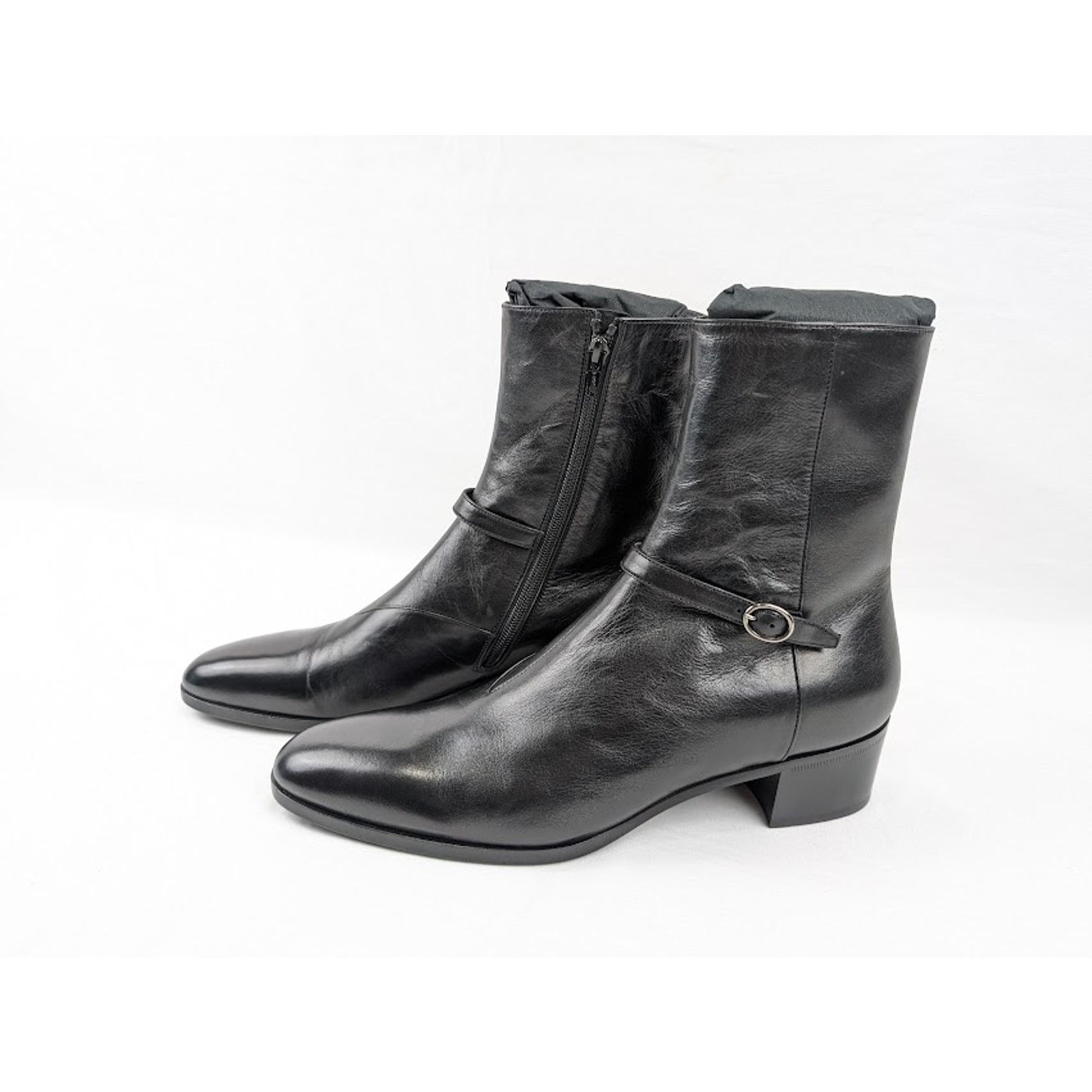 Saint Laurent Paris o1rshd1 Vlad 45 Zipped Boots in Black Size US 11.5 / EU 44-45 - 15 Thumbnail