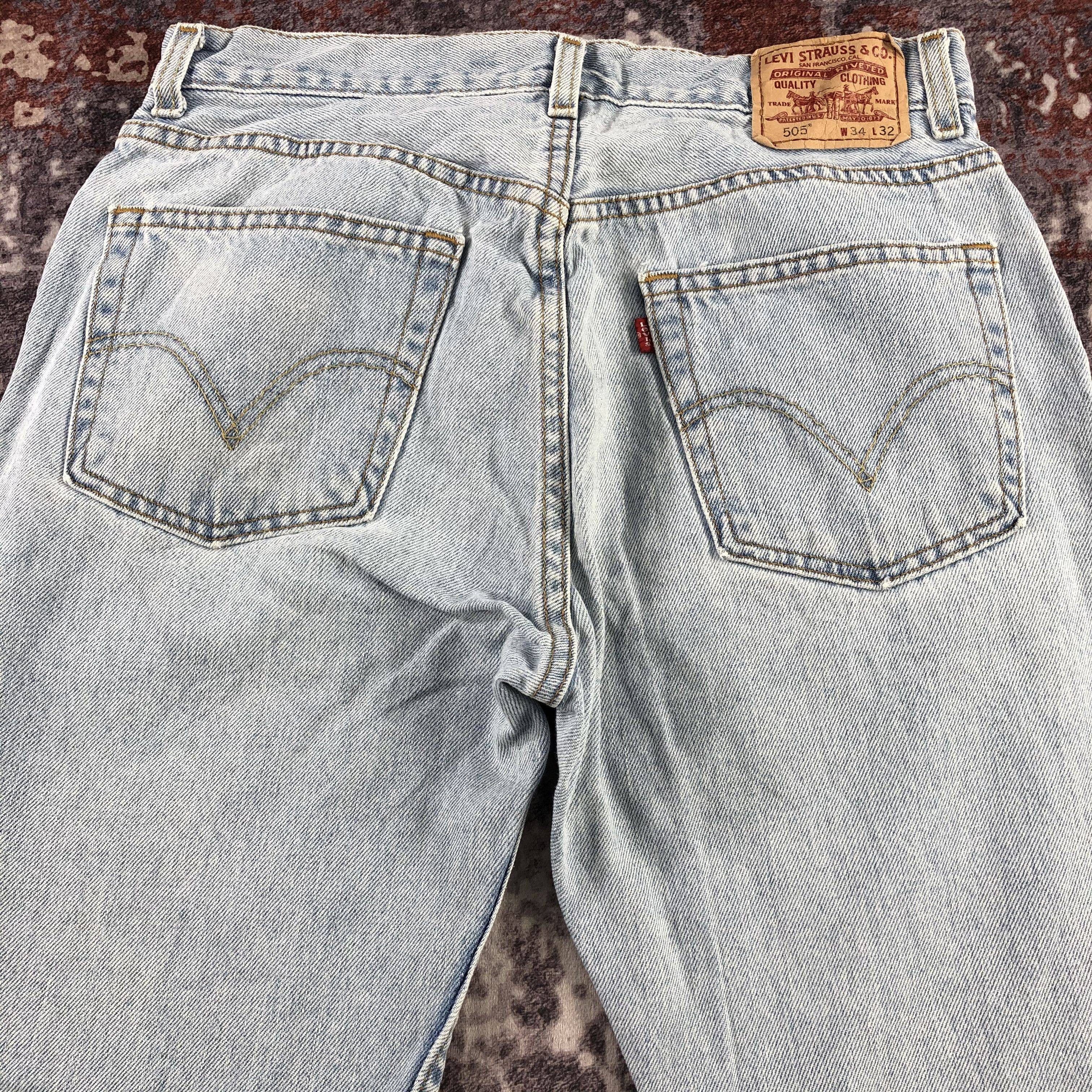 Levi's × Vintage Vintage Light Wash Levis 505 Jeans-JM3133 Size US 32 / EU 48 - 4 Thumbnail