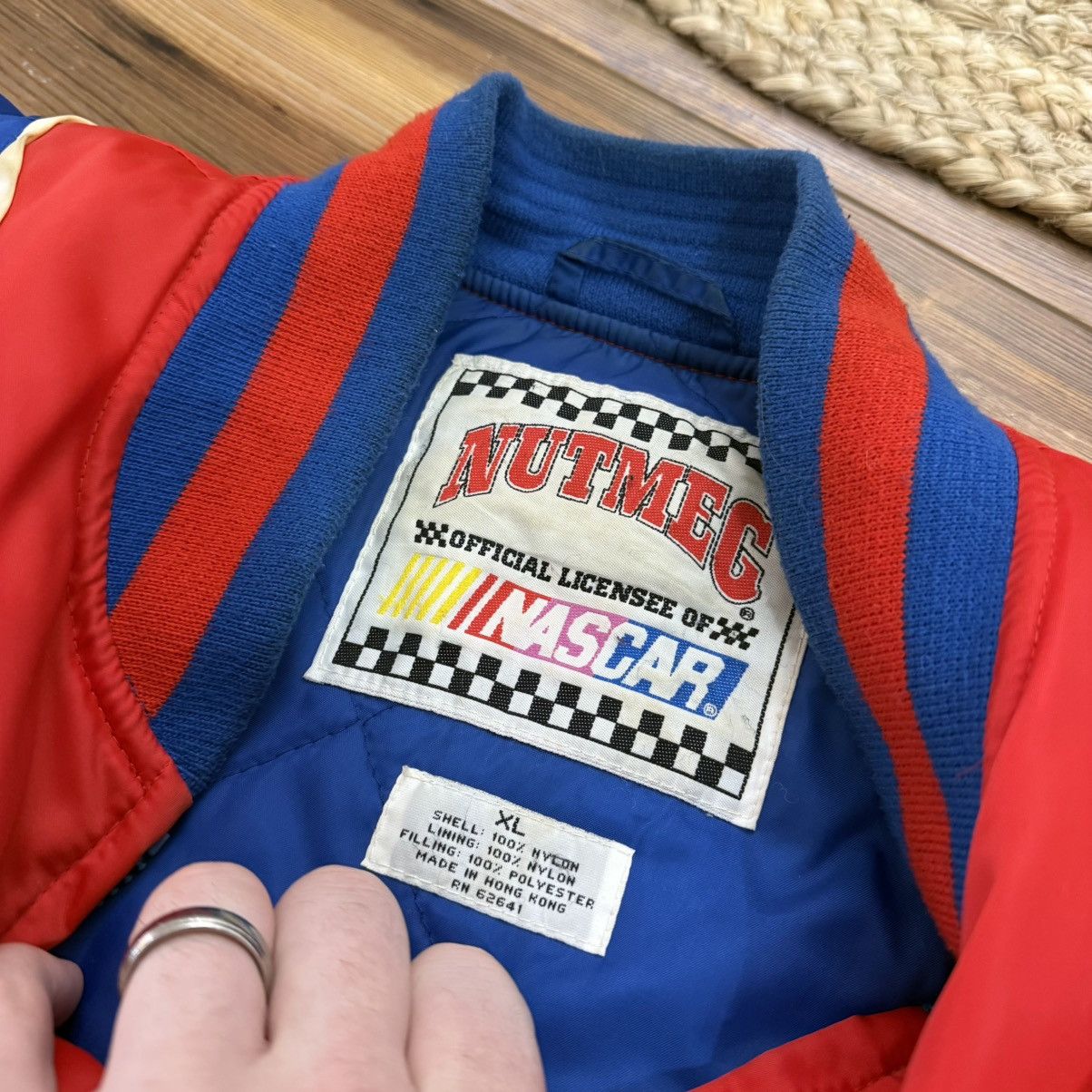 Nutmeg Vintage Blue Red NASCAR Jeff Gordon Signature Nutmeg Jacket Size US XL / EU 56 / 4 - 10 Thumbnail