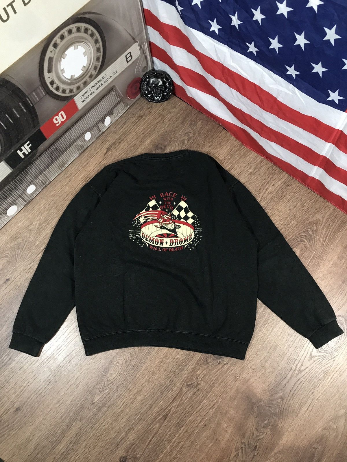 Vintage Vintage Race With The Devin Sweatshirt Size US XL / EU 56 / 4 - 1 Thumbnail