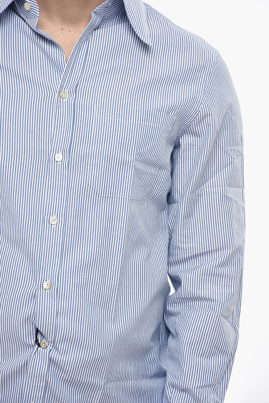Gucci og1mm0426 Cotton Poplin Shirt in Blue Size US XXS / EU 40 - 2 Thumbnail