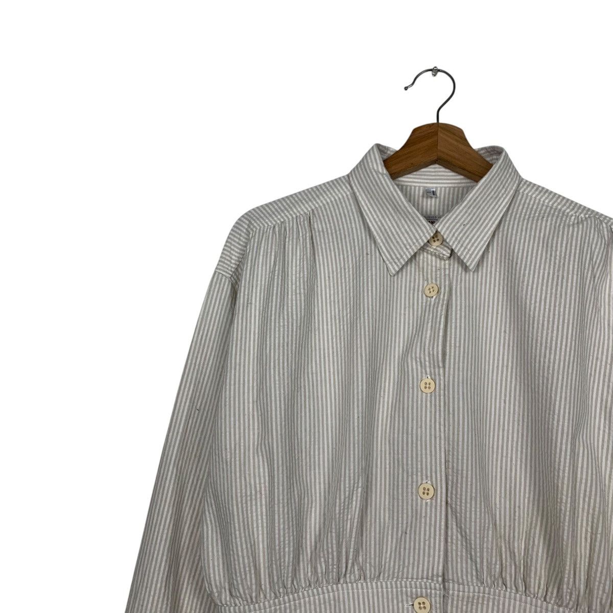 Armani ARMANI JEANS Women's Striped Crop Jacket #2267-C100 Size L / US 10 / IT 46 - 6 Thumbnail