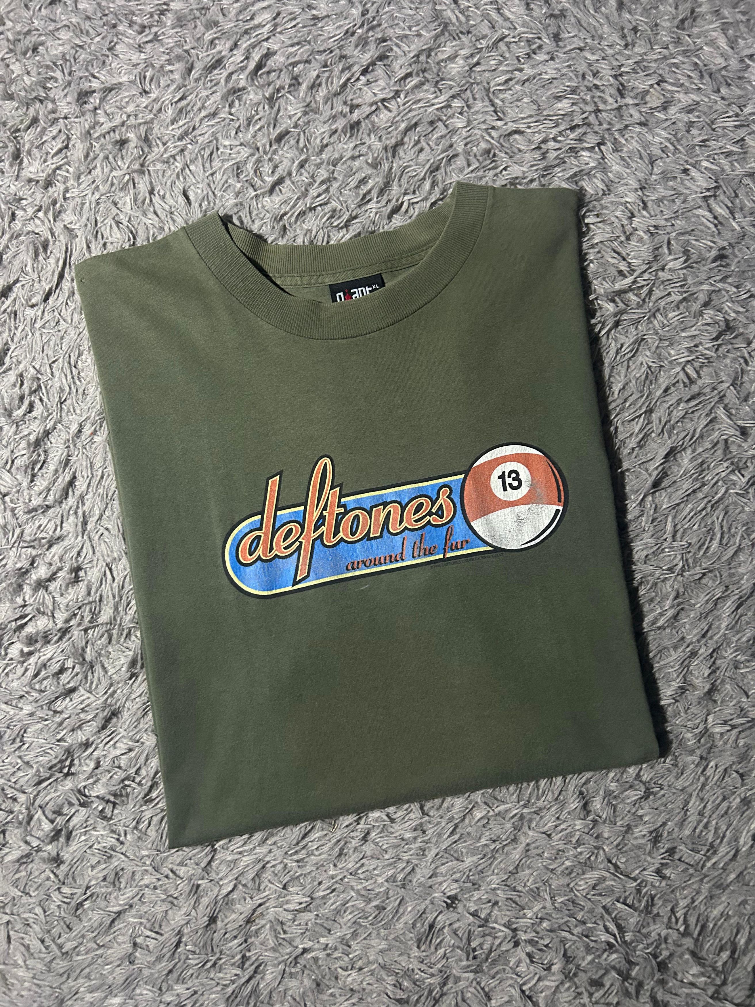 Band Tees Rare vintage Deftones 13 balls 1998 around the fur Size US XL / EU 56 / 4 - 1 Thumbnail