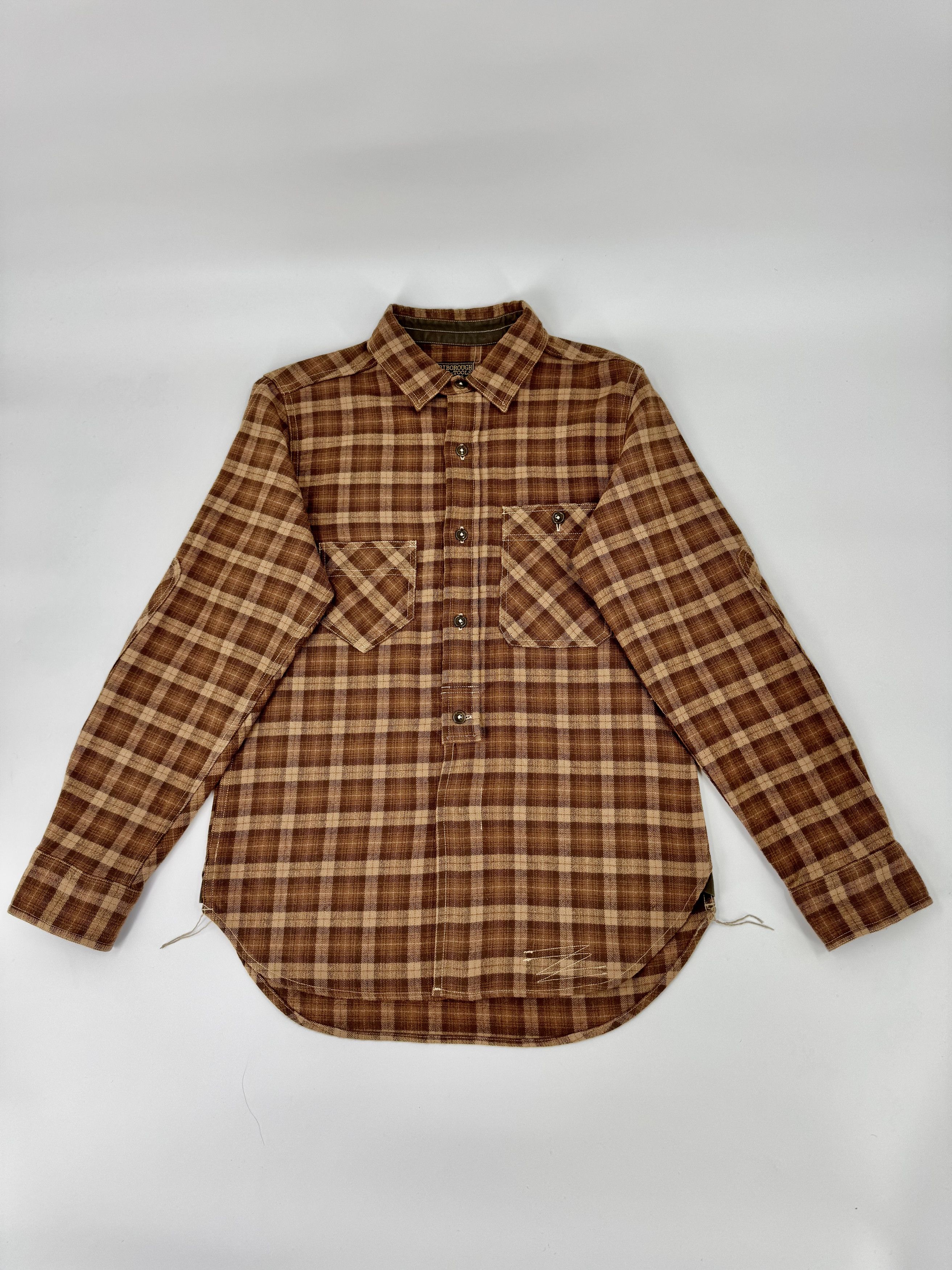 COLIMBO × Japanese Brand Colimbo Hunting Goods Brown Wool Button-Up Shirt Small Size US S / EU 44-46 / 1 - 1 Thumbnail