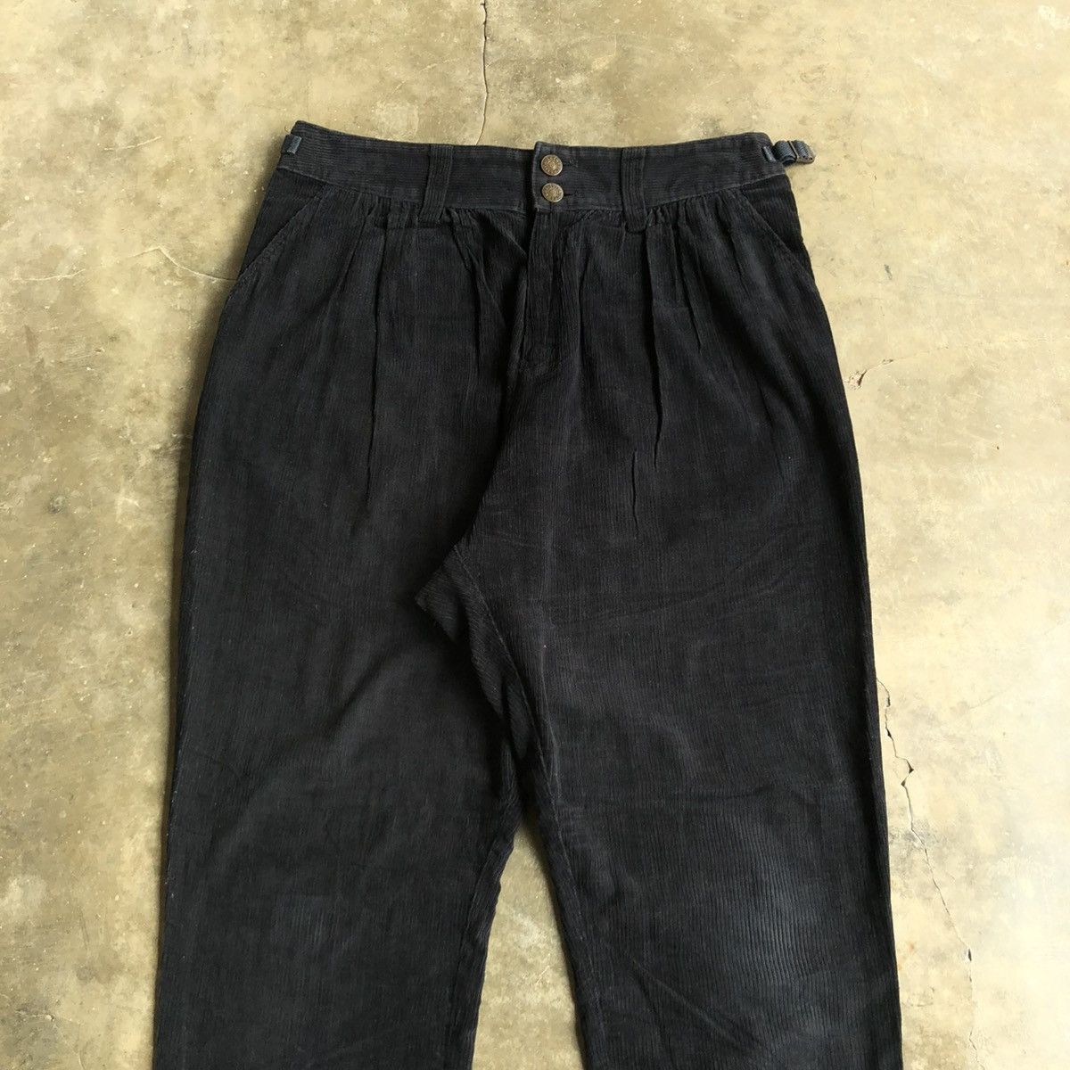 Issey Miyake 2000s Tsumori Chisato by Issey Miyake Corduroy Pants Black Size US 29 - 2 Thumbnail
