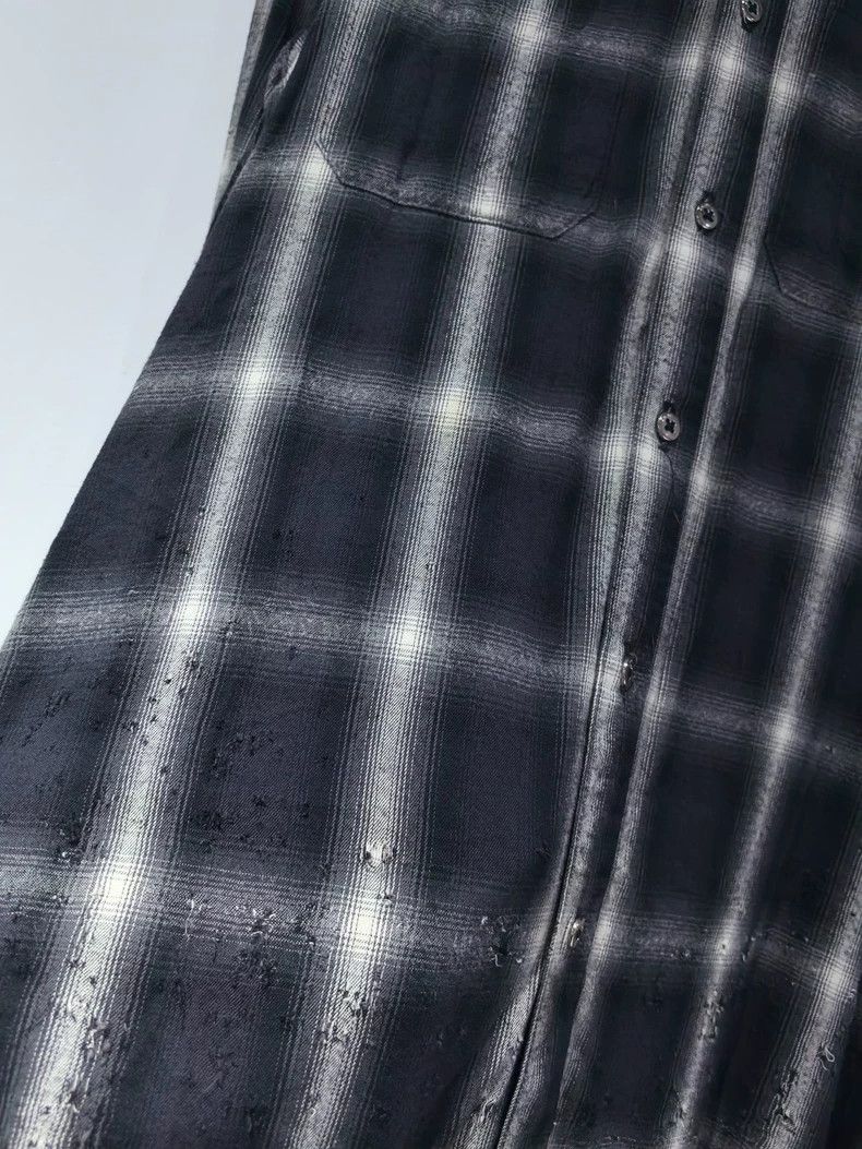 Amiri Amiri Shotgun bullet hole destroys black and white plaid fl Size US S / EU 44-46 / 1 - 5 Thumbnail