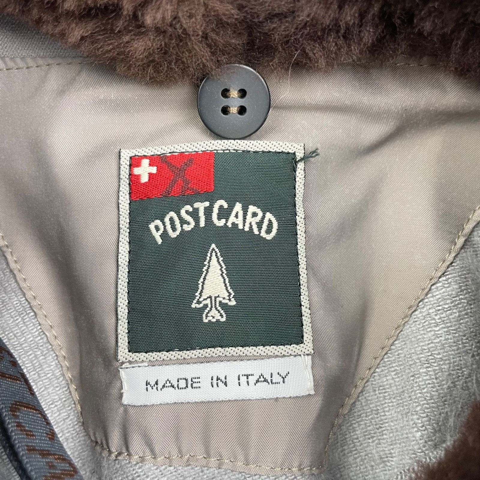 Other VTG Post Card Women's Alpine Fur Collar Ski/Snow Suit Beige Size L / US 10 / IT 46 - 4 Thumbnail