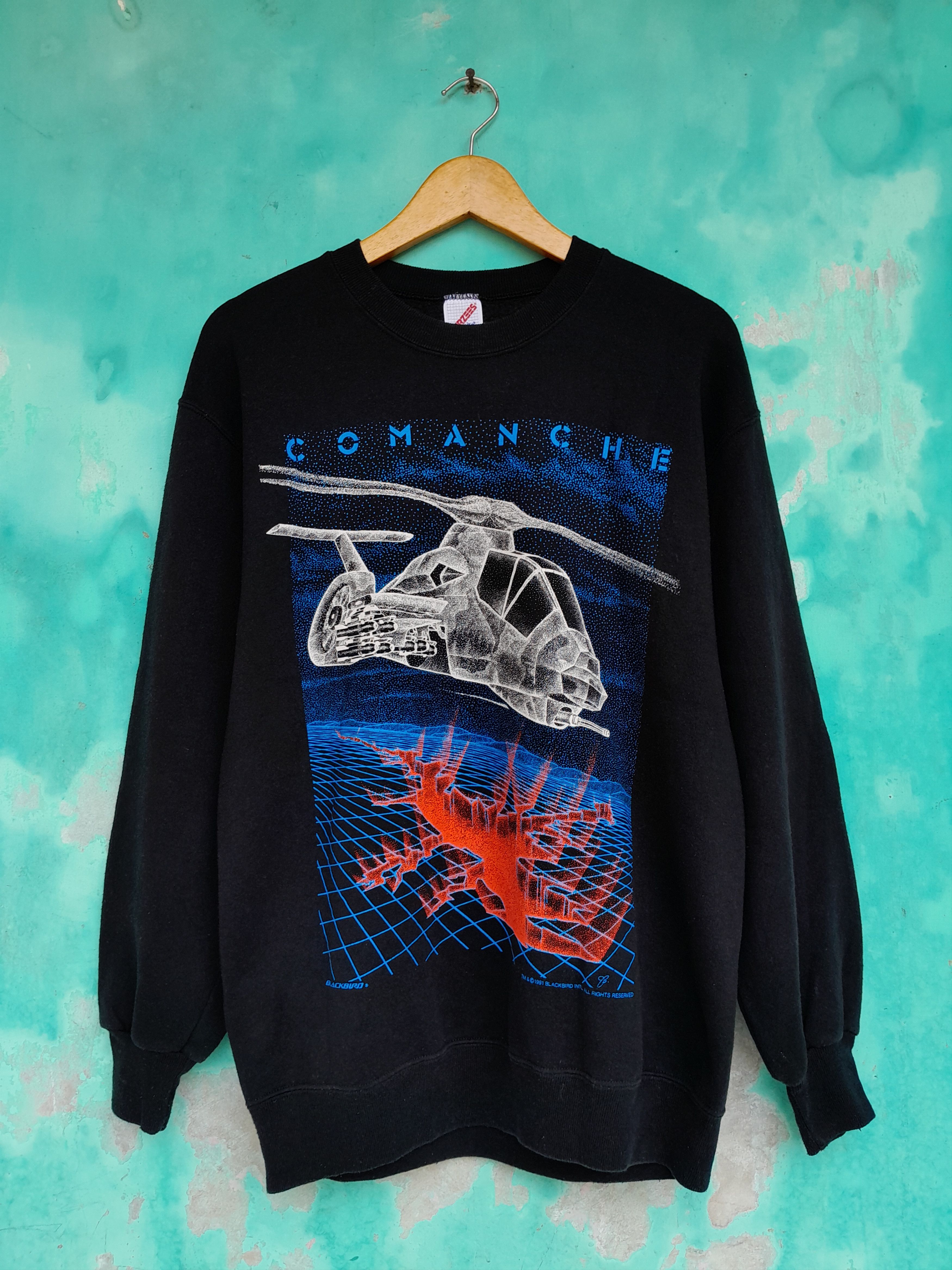 Blackbird Vintage 90s Blackbird Comanche 1991 sweatshirt Size US L / EU 52-54 / 3 - 1 Thumbnail