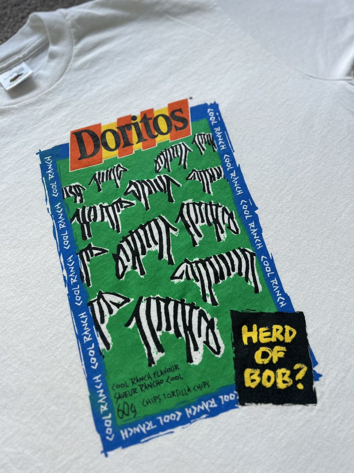 Fruit Of The Loom × Vintage Vintage Cool Ranch Doritos Promo Tee Size US XL / EU 56 / 4 - 4 Thumbnail