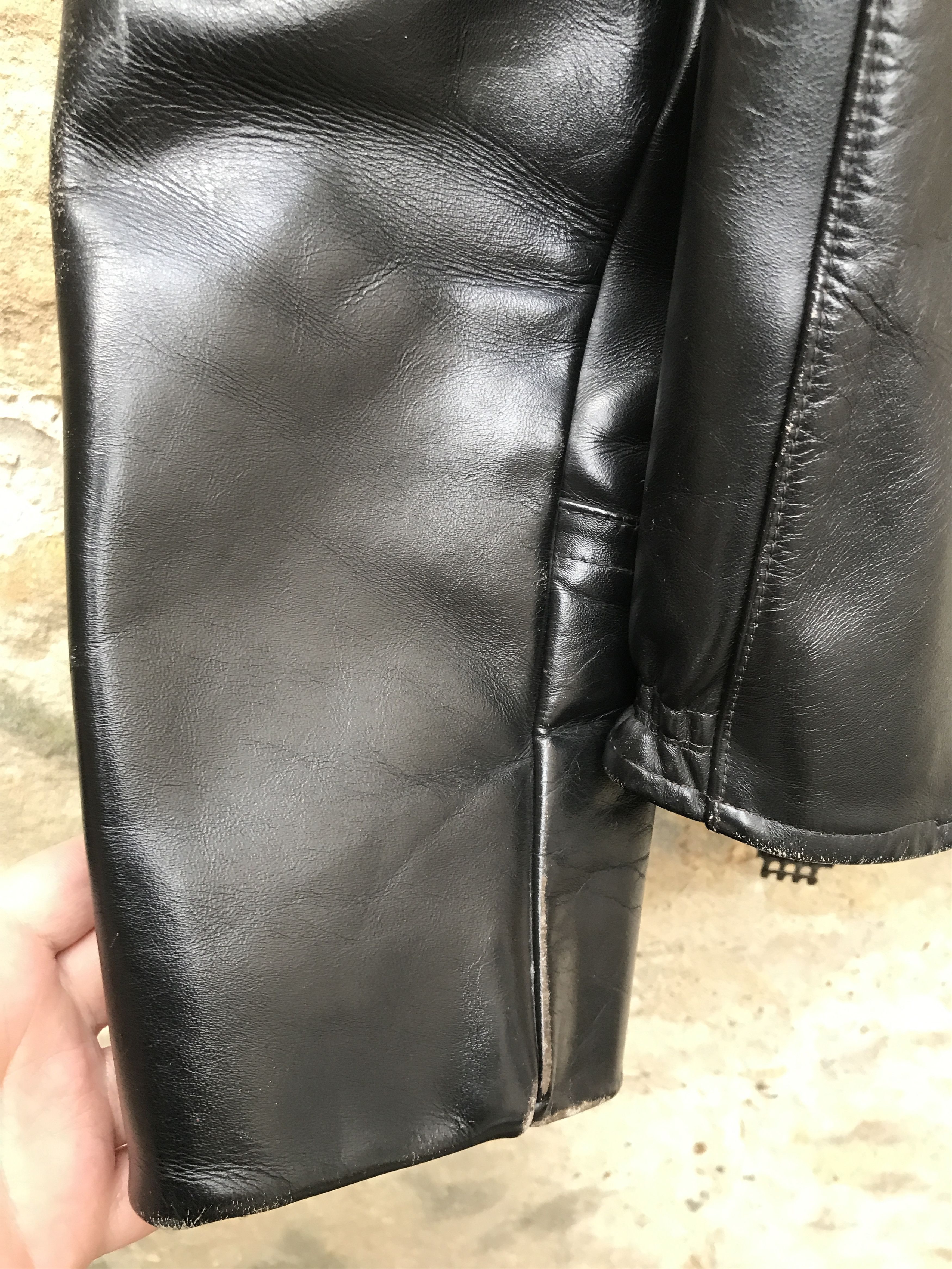 Vintage Very Rare Vintage 40s Horsehide Motorcycle Leather Jacket Size US M / EU 48-50 / 2 - 14 Thumbnail