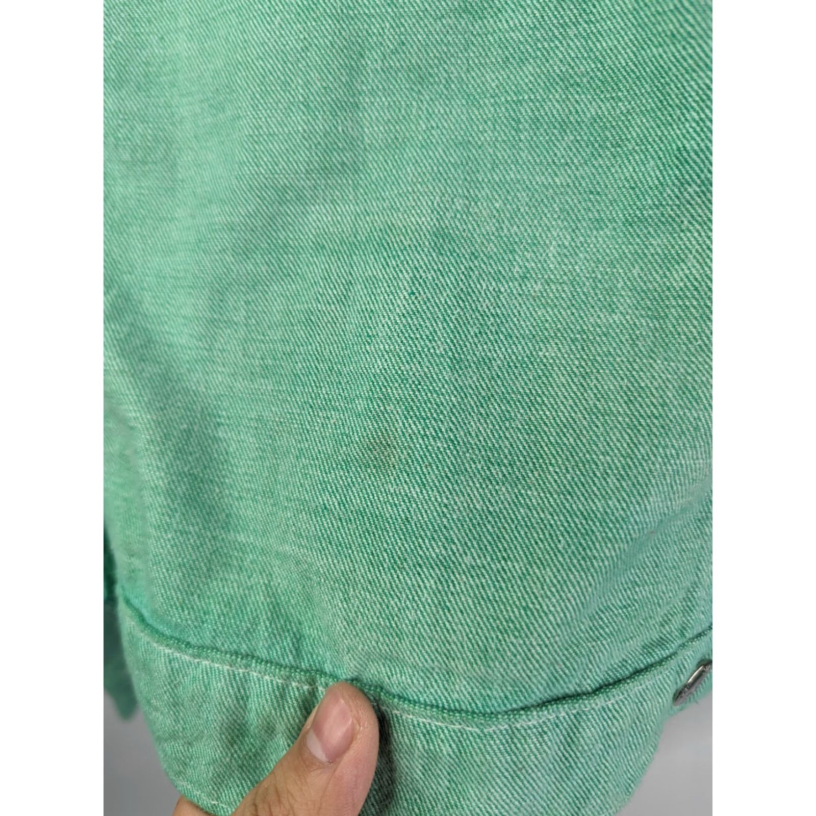 Polo Ralph Lauren VINTAGE Polo Ralph Lauren Jacket Denim Green Polo Jeans Saturday Size M Women Junior Adult? Size 32" / US 10 / IT 46 - 5 Thumbnail