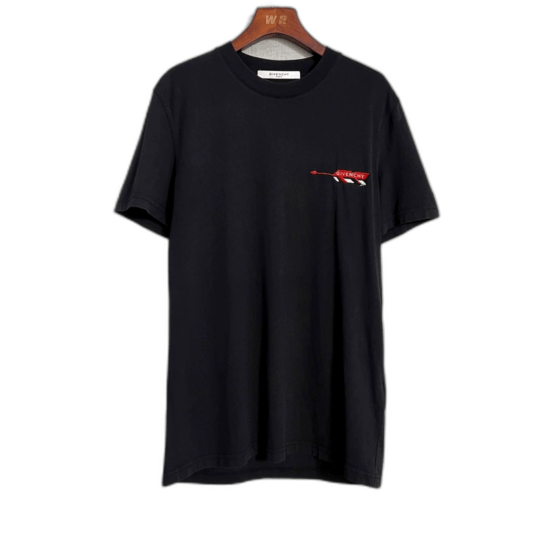 Givenchy Givenchy Givenchy Black Arrow Embroidered Short Sleeve Tee Size US S / EU 44-46 / 1 - 1 Thumbnail
