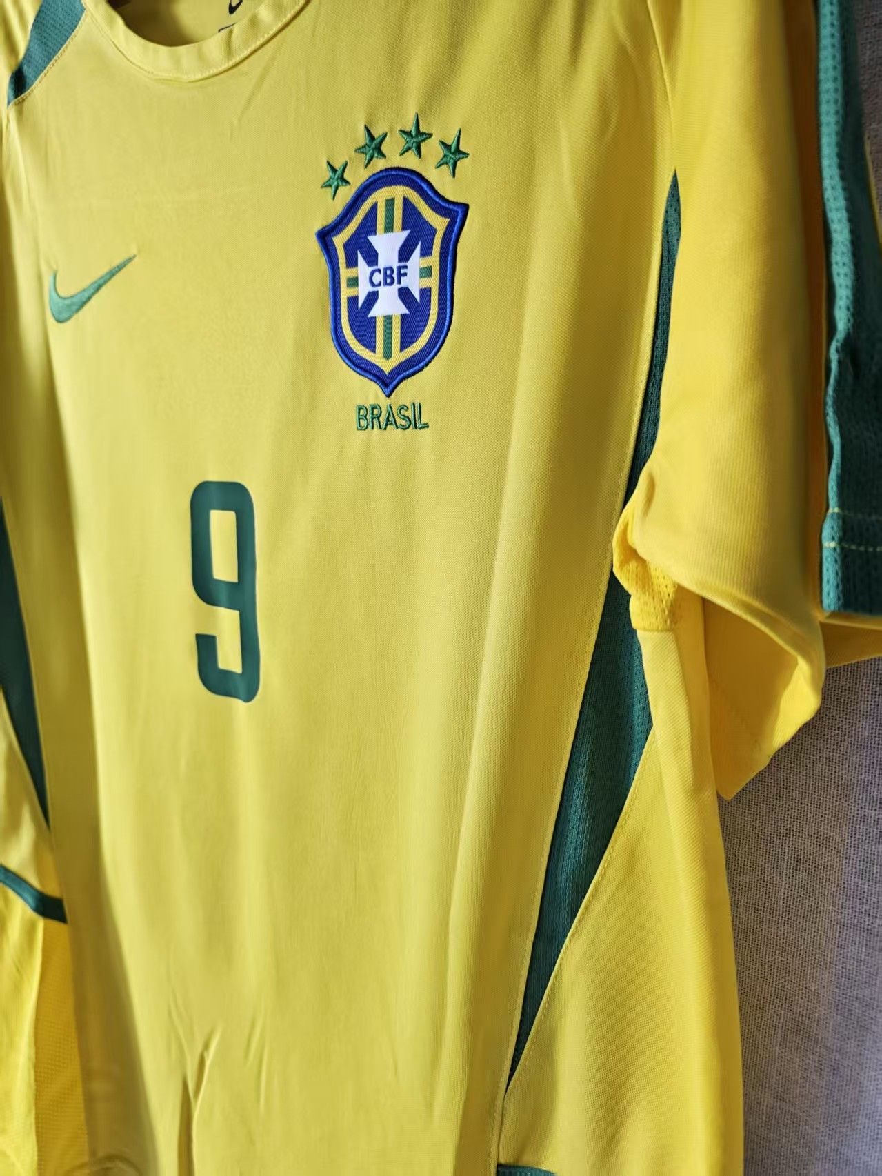 Other 2002 World Cup Brazil #9 Ronaldo Jersey Home Size US S / EU 44-46 / 1 - 3 Thumbnail