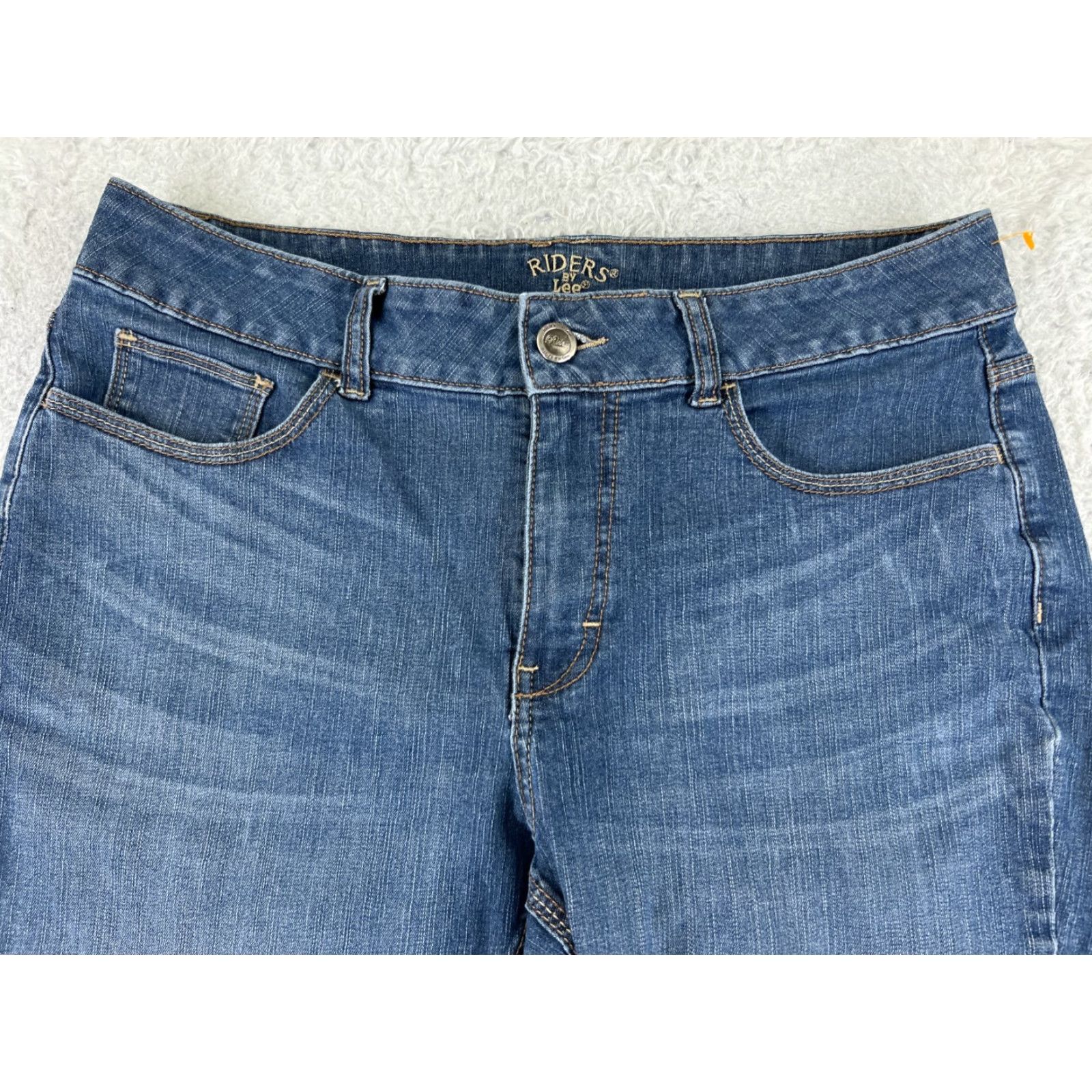 Lee Vintage Lee Women’s Bootcut Jeans 12 Blue Denim Cotton Blend Stretch Mid Rise Casual Travel Workwear Size 34" / US 12 / IT 48 - 4 Thumbnail