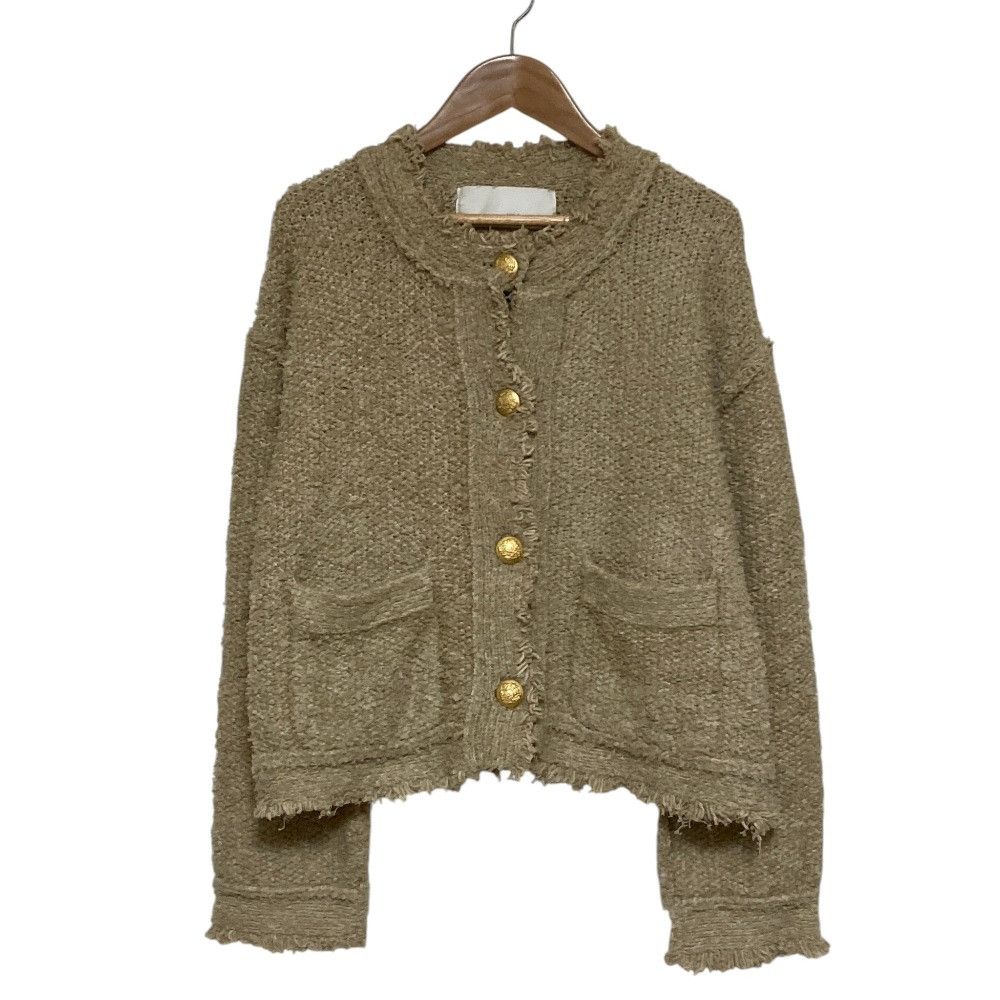 Other Other Whim Gazette Knit TWEEDY Collarless Jacket Textile Outerwear DUTY FREE for USA Size ONE SIZE - 1 Thumbnail