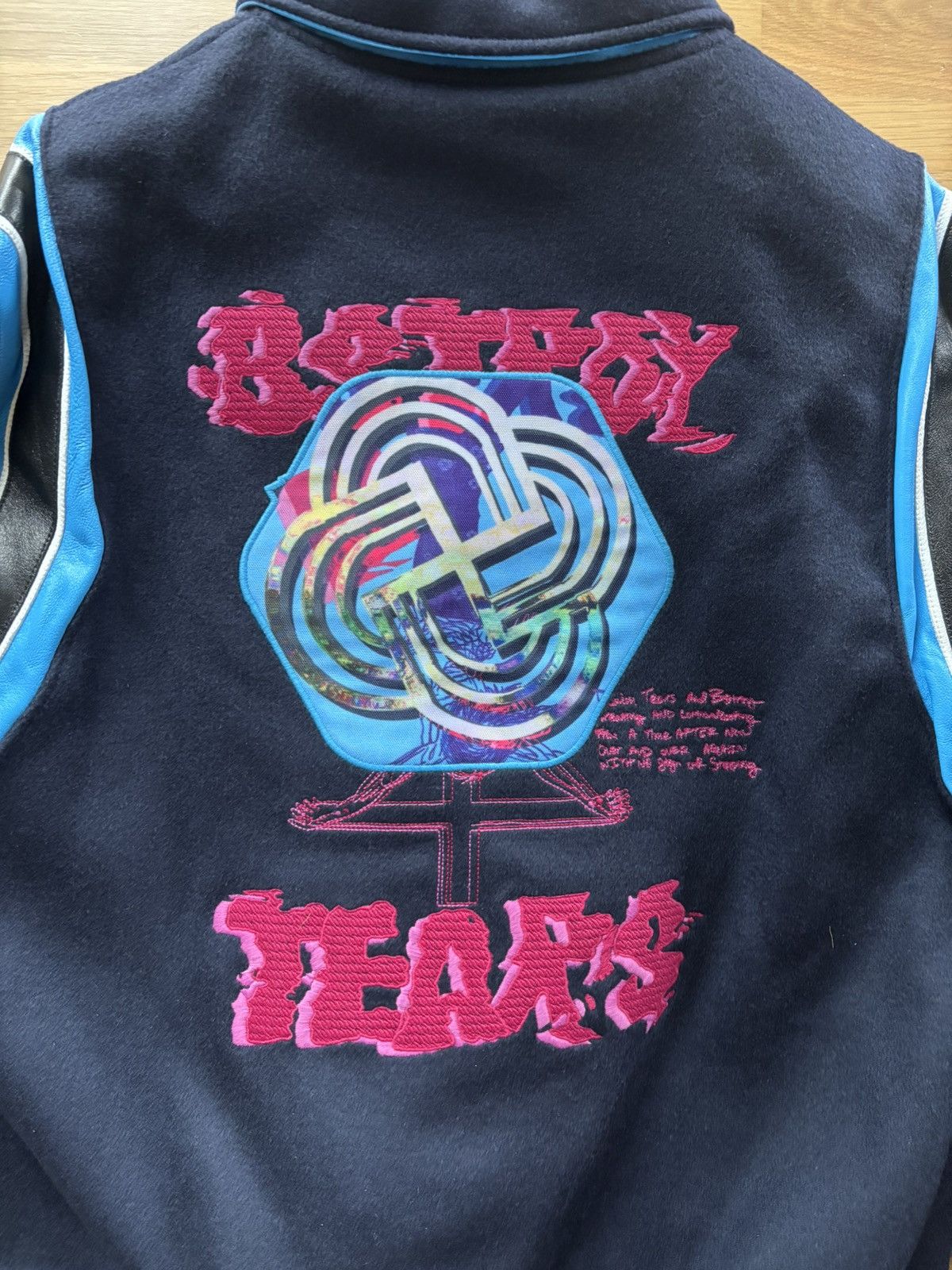 DENIM TEARS Denim Tears Bstroy Tears Varsity Jacket Size US L / EU 52-54 / 3 - 7 Thumbnail