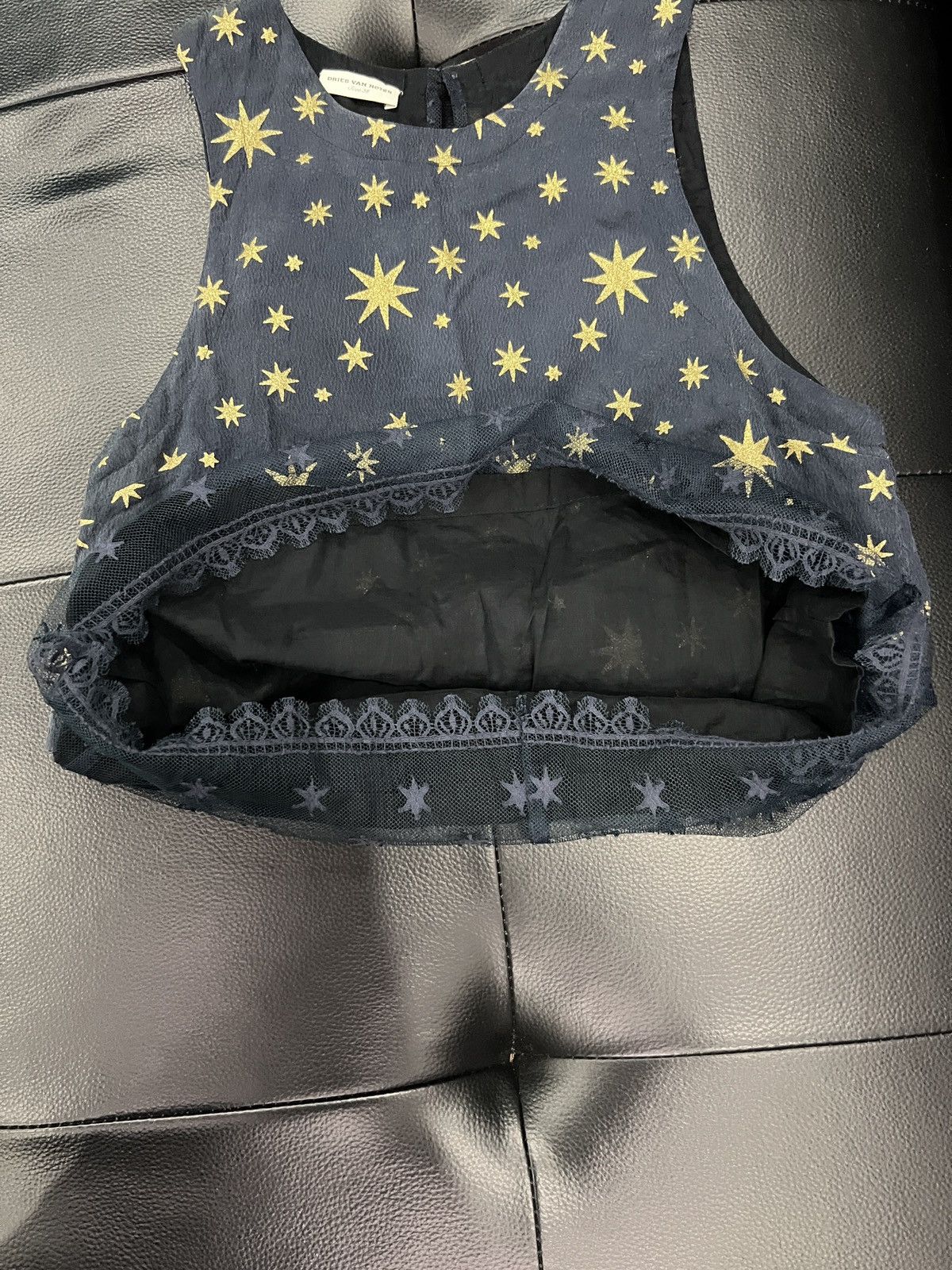 Dries Van Noten Dries Van Noten Star Lace Tank Top Size XS / US 0-2 / IT 36-38 - 7 Thumbnail