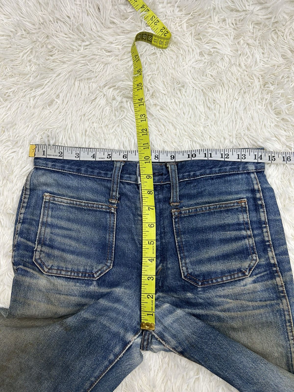 Big John × Japanese Brand × Vintage Vintage Big-John Distressed Flare Denim Pants Size US 28 / EU 44 - 10 Thumbnail