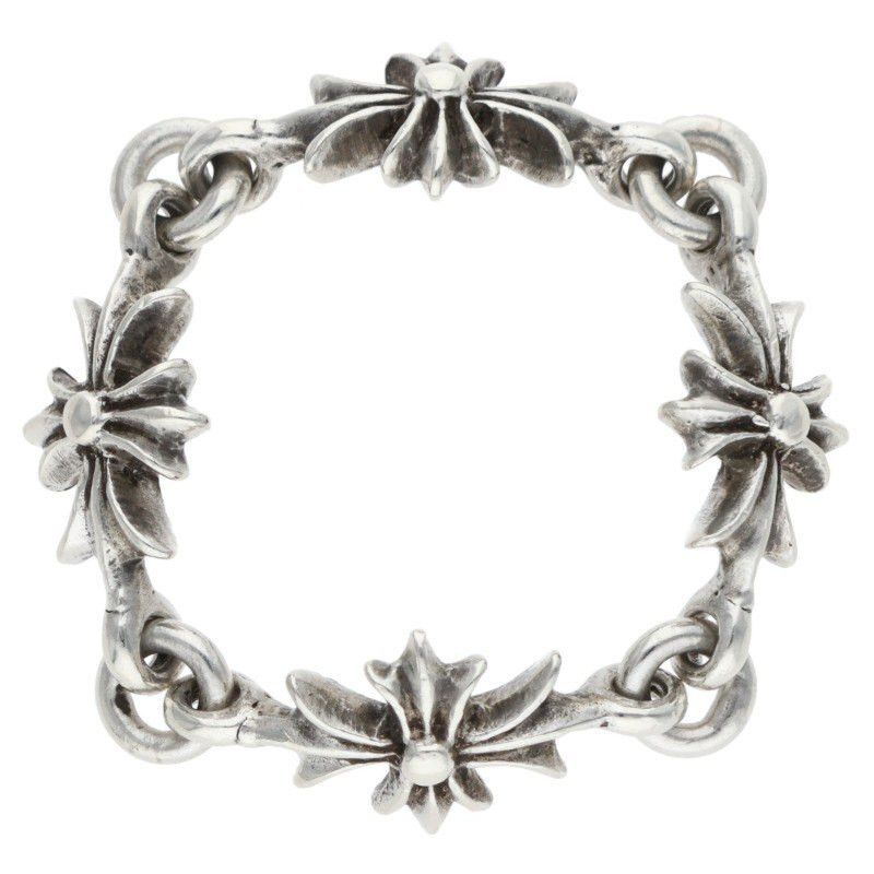 Chrome Hearts Chrome Hearts No 13 Tiny ECH Plus Silver Ring Size ONE SIZE - 1 Thumbnail