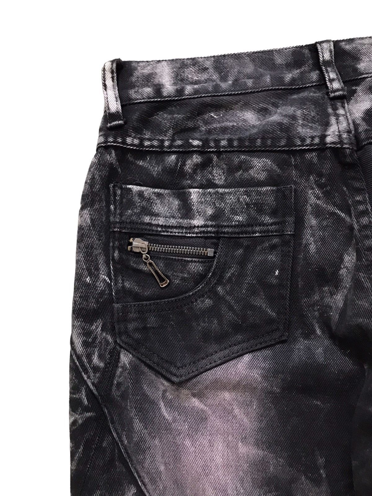Japanese Brand Igrod Cdhrm Punk Cross Stitch Bleach Denim Flare Jeans Size US 30 / EU 46 - 16 Thumbnail