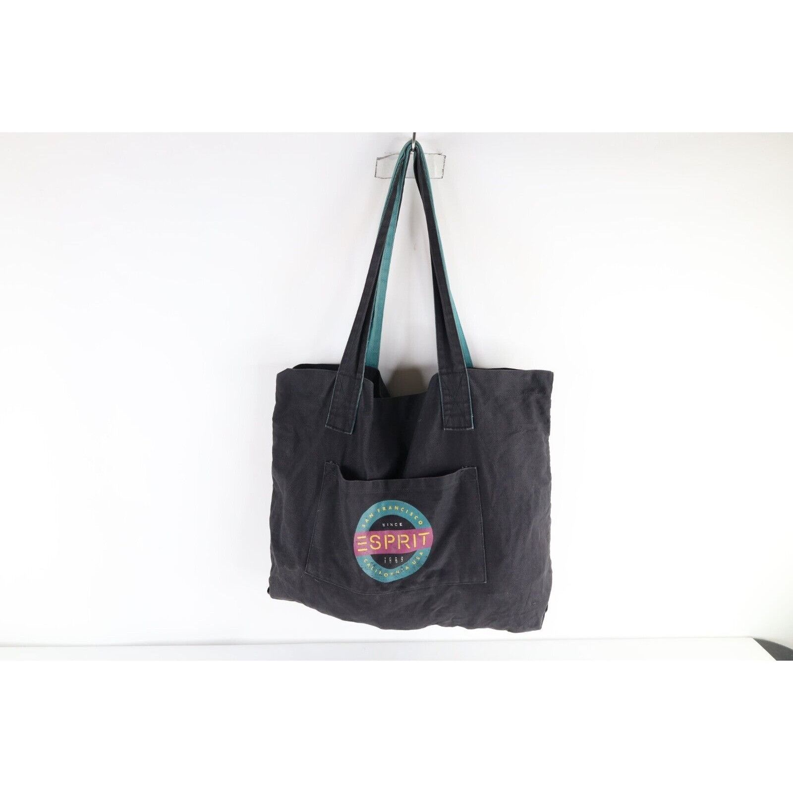 Esprit × Vintage Vintage 90s Esprit Distressed Big Canvas Handled Bag Size ONE SIZE - 1 Thumbnail