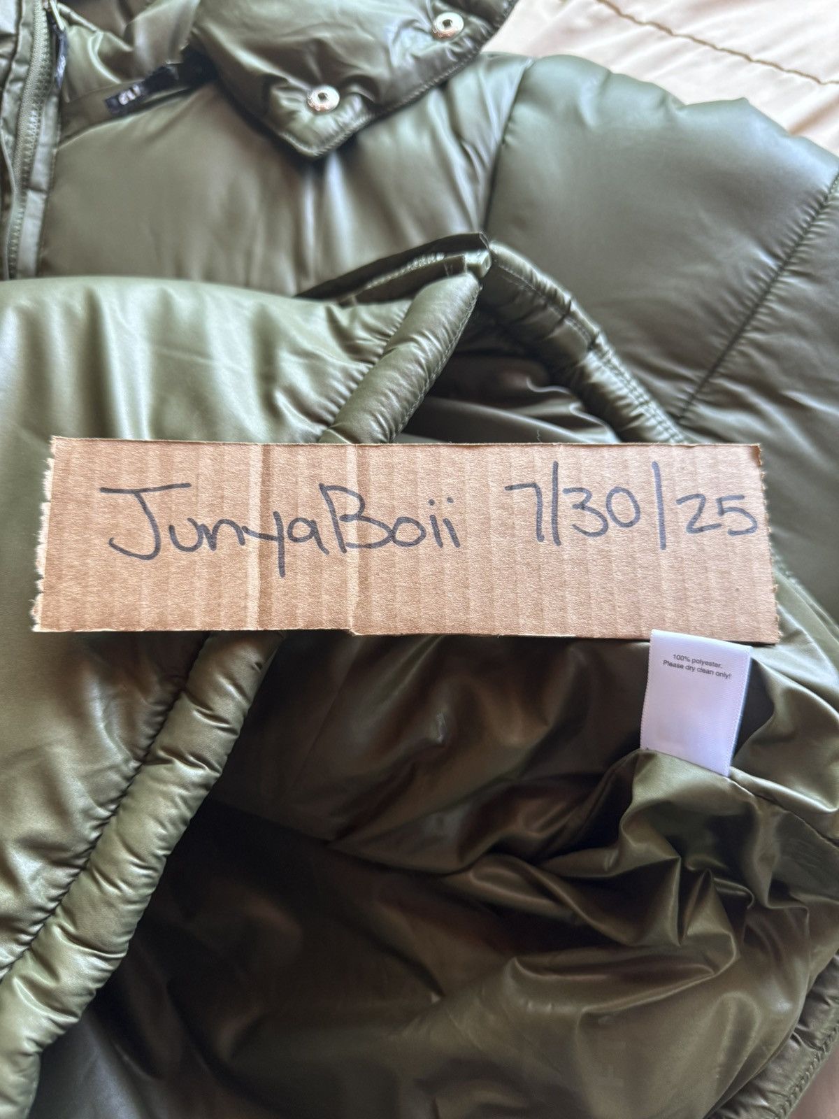Fuck The Population FTP SS23 Olive World Domination Puffer Jacket Medium Size US M / EU 48-50 / 2 - 11 Thumbnail