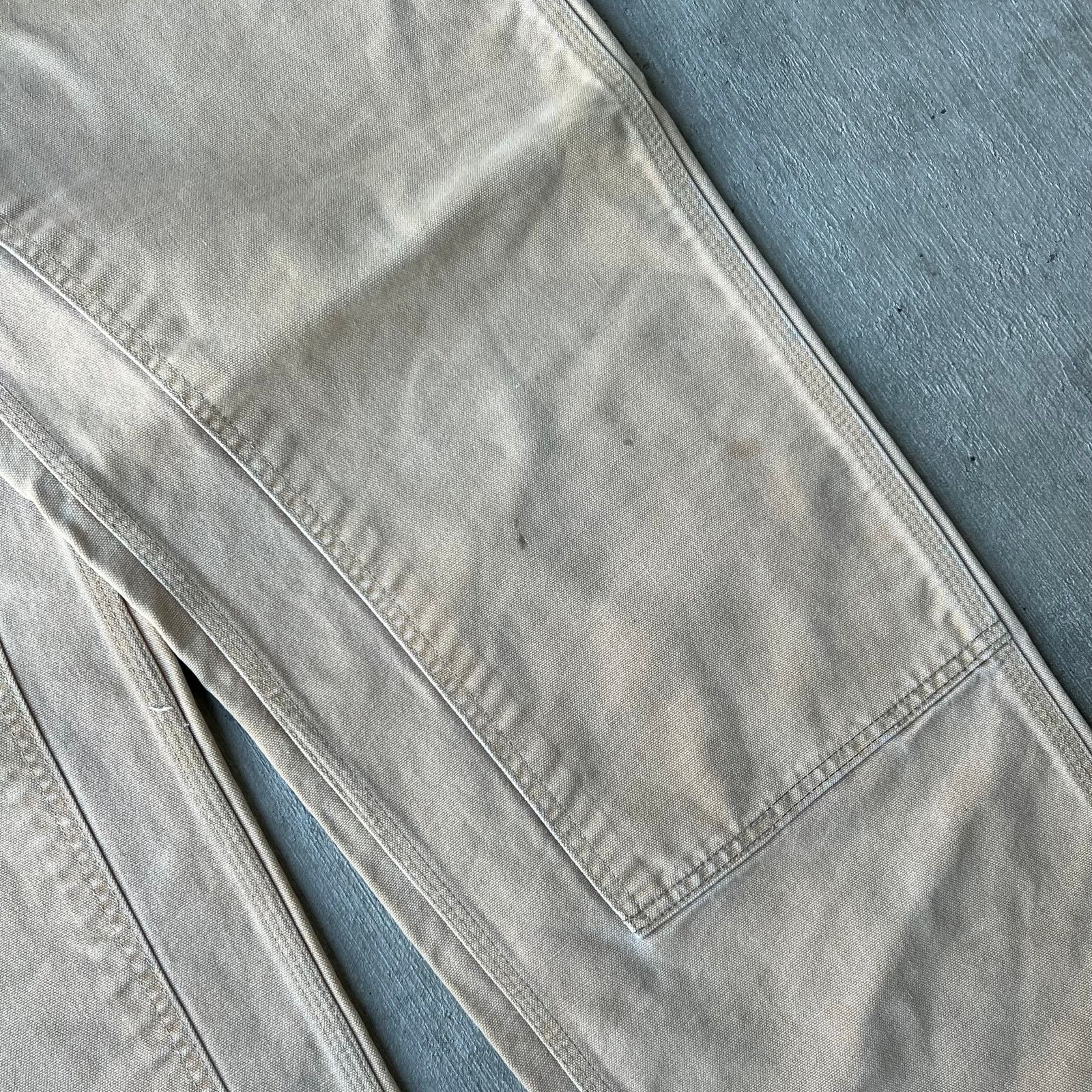 Carhartt × Vintage Carhartt brown faded double knee work wear carpenter pants Size US 37 - 4 Thumbnail