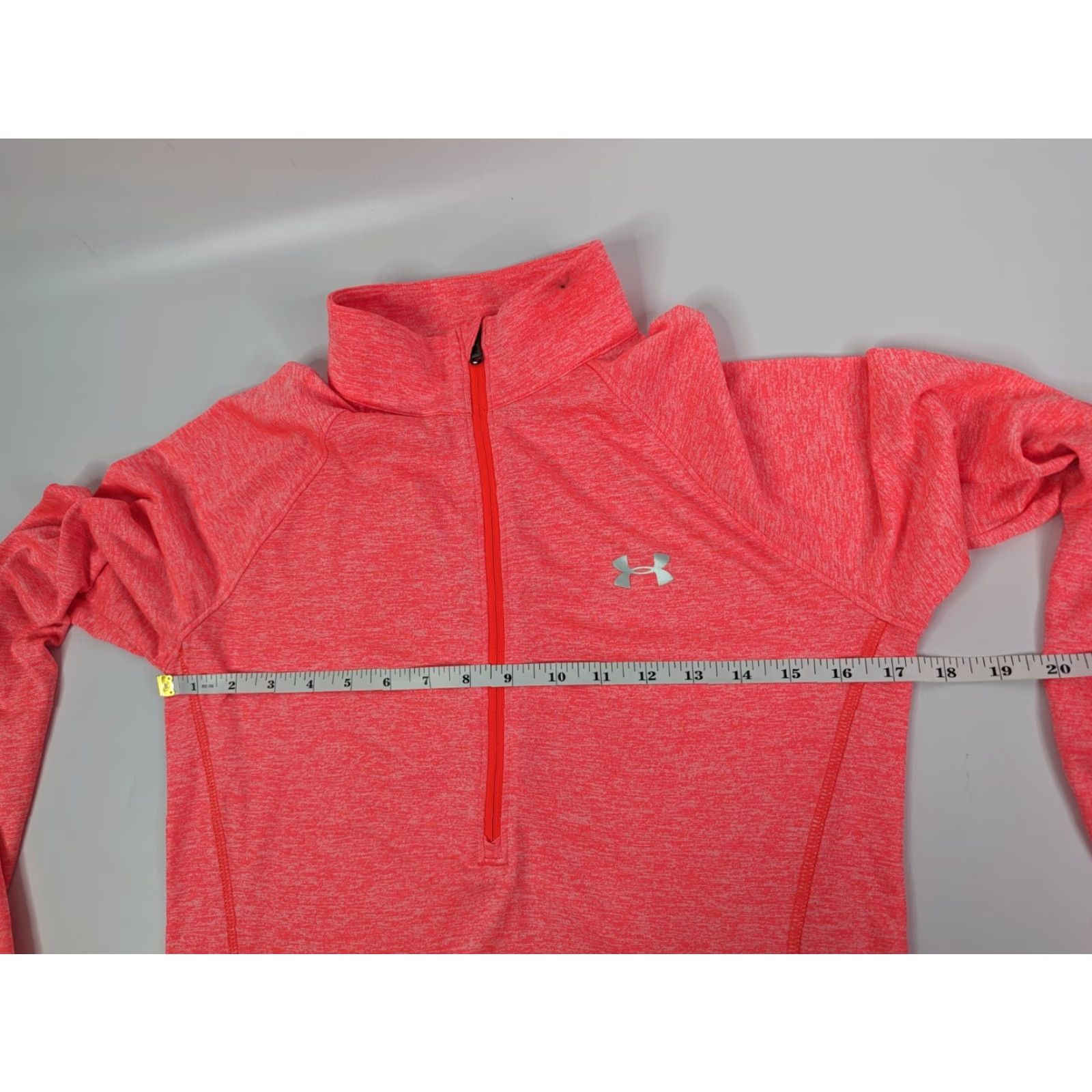 Under Armour Under Armour Women's Medium HeatGear Pink 1/2 Zip Long Sleeve Pullover Gym Shirt Size M / US 6-8 / IT 42-44 - 6 Thumbnail