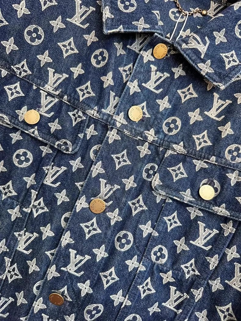 Louis Vuitton Louis Vuitton Blue Logo Denim Jacket-2506 Size L / US 10 / IT 46 - 6 Thumbnail