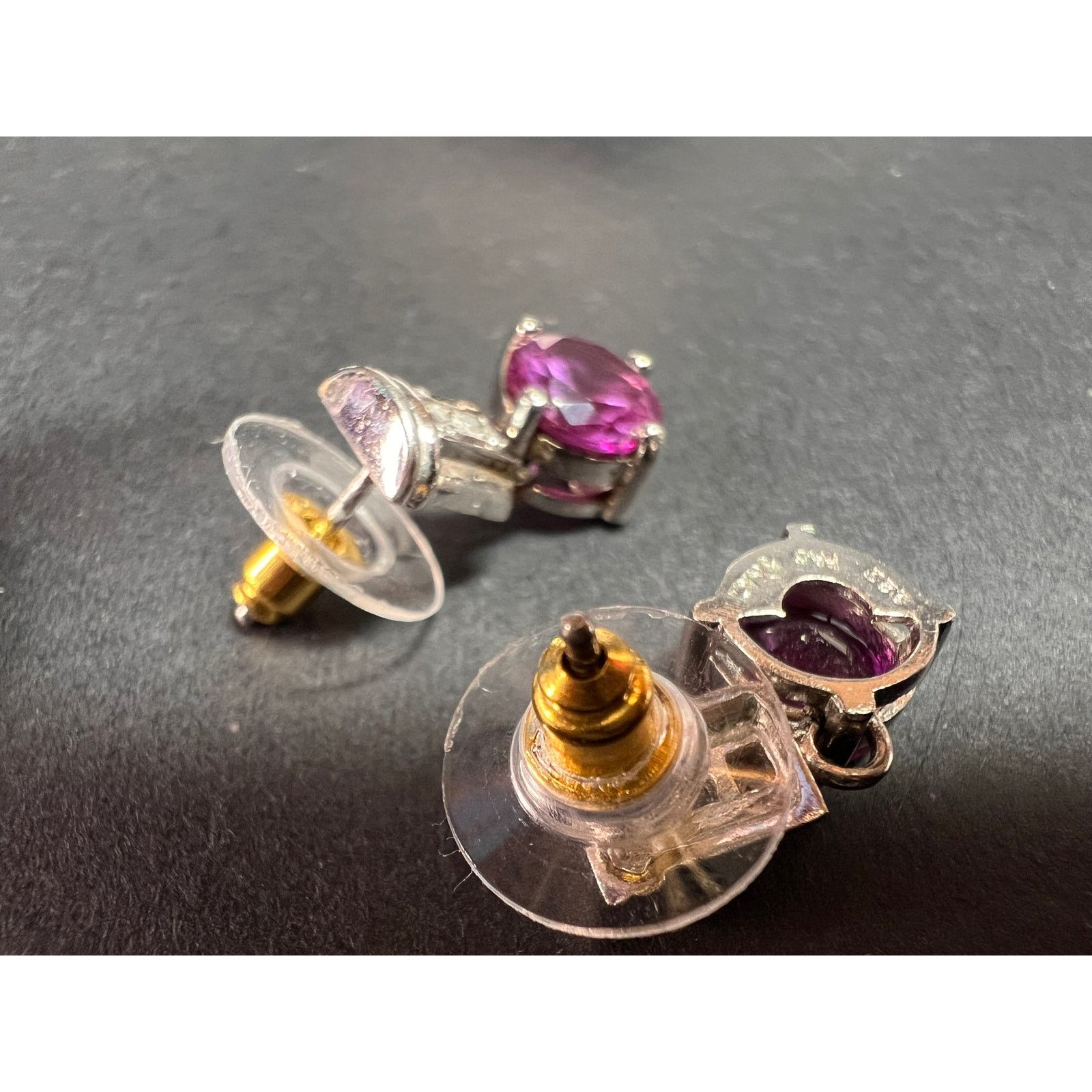 Other Lab purple sapphire and topaz sterling silver earrings Size ONE SIZE - 7 Thumbnail