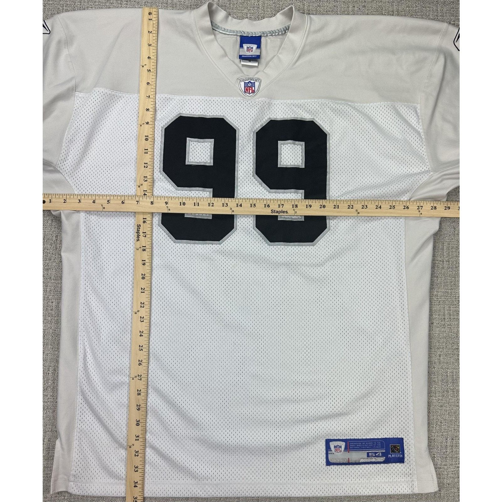 Reebok Reebok Authentic Warren Sapp Oakland Raiders Jersey Stitched Size US XXL / EU 58 / 5 - 3 Thumbnail