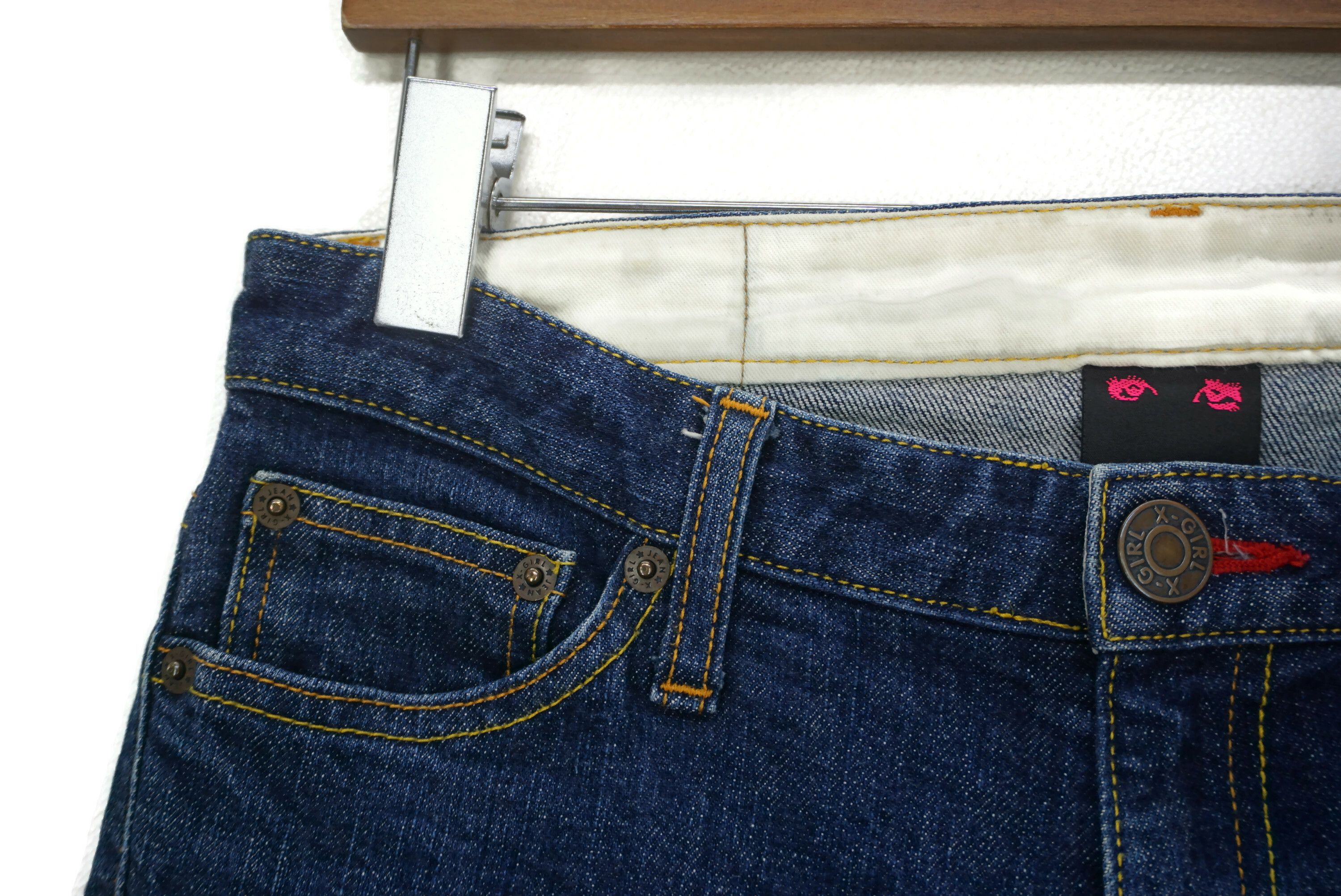 Japanese Brand X-Girl Jeans fits W30xL31 Made in Japan Skinny Apple Shaped Size 26" / US 2 / IT 38 - 4 Thumbnail
