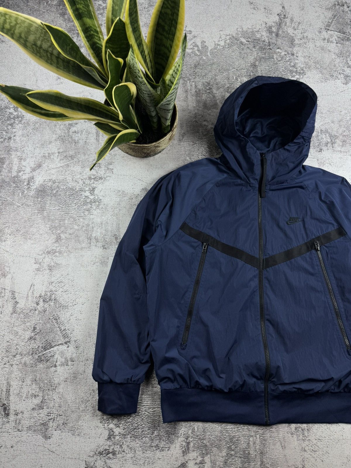 Nike Nike NSW Sportswear Windrunner Blue Men’s Medium Zip Jacket Hoodie Winderbreaker Size US M / EU 48-50 / 2 - 2 Thumbnail
