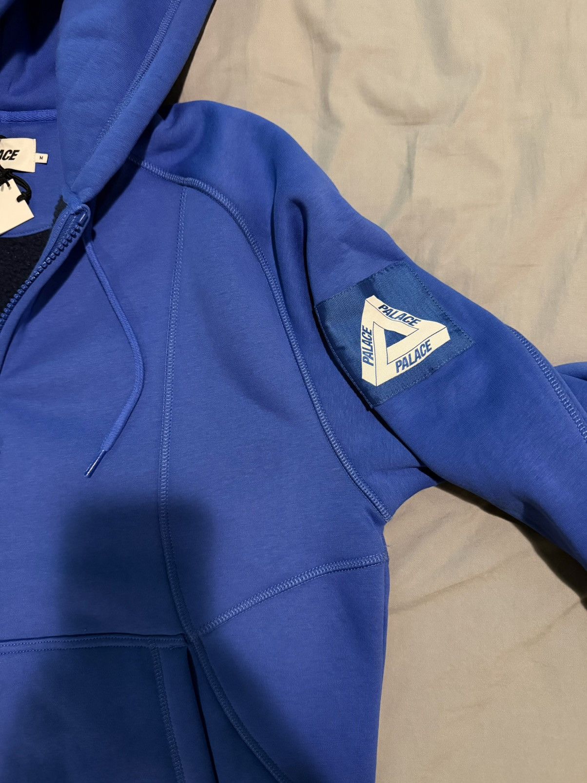 Palace SS24 Palace Palatial Blue Bonded Sherpa Zip Hood Size US M / EU 48-50 / 2 - 3 Thumbnail