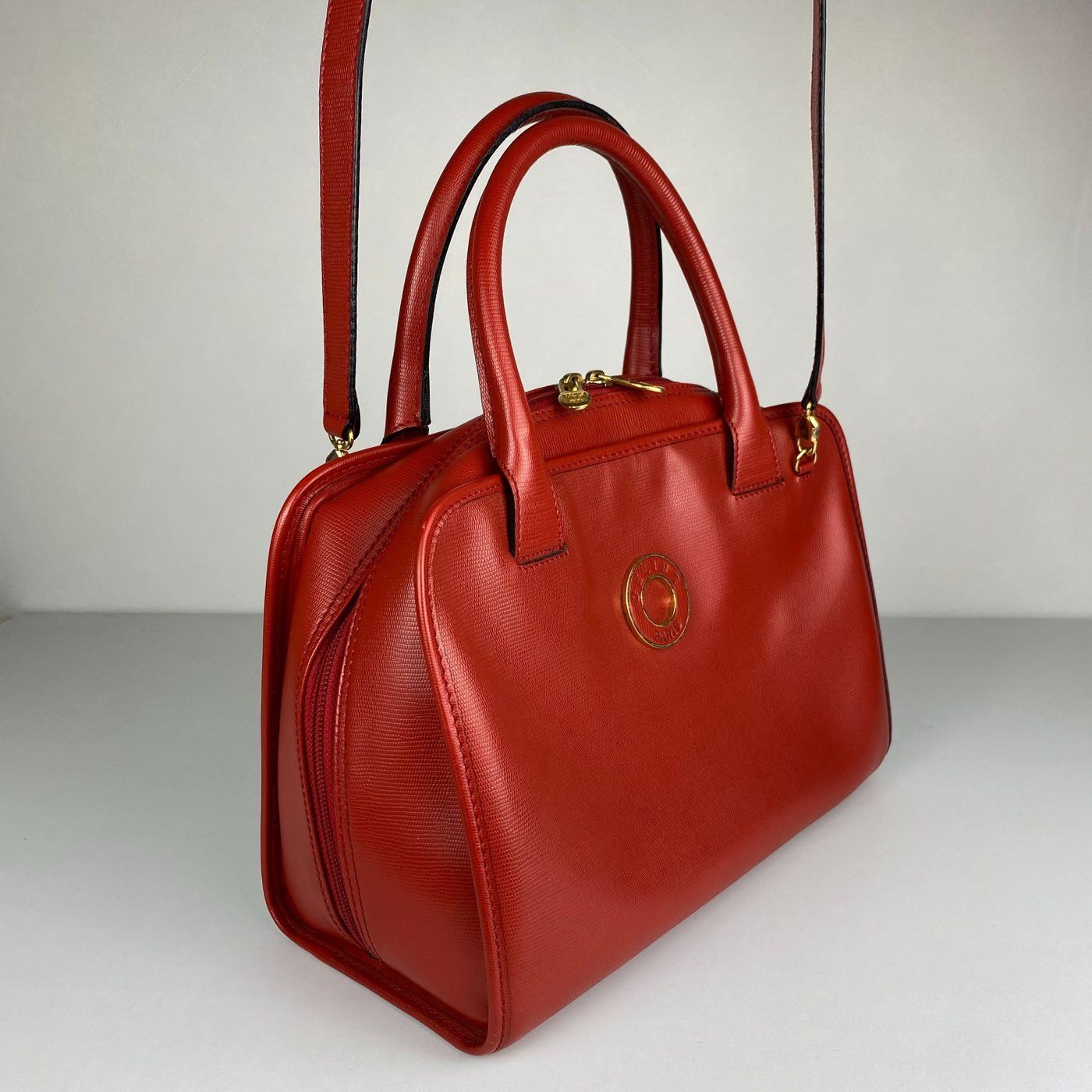 Celine Celine Red Leather 2-way Handbag Size ONE SIZE - 7 Thumbnail