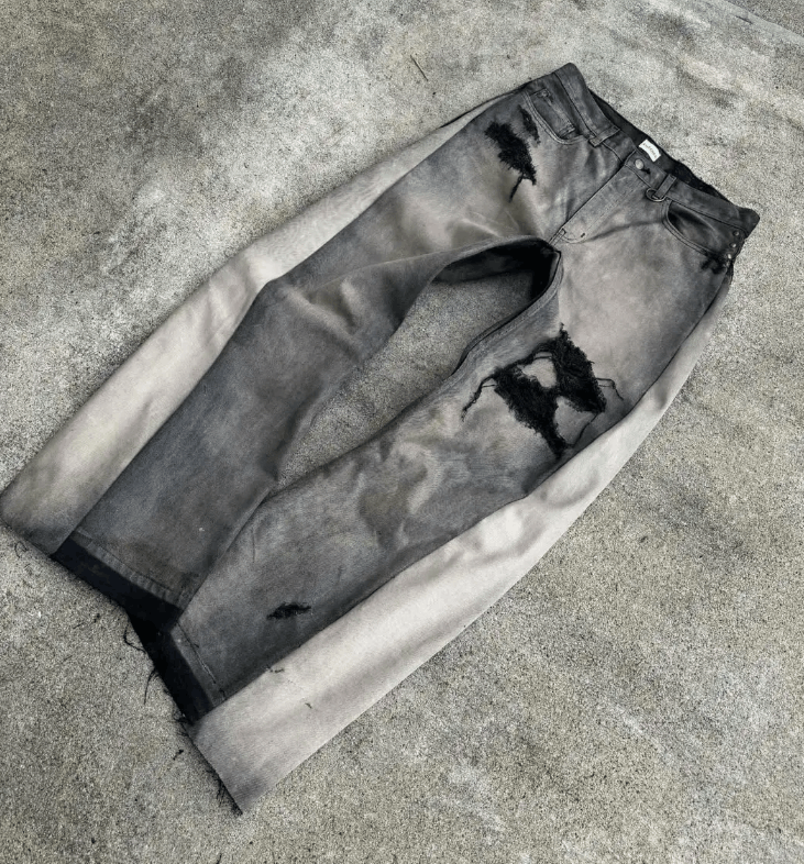 Japanese Brand American Hip Hop Mens Jeans Size US 30 / EU 46 - 6 Thumbnail