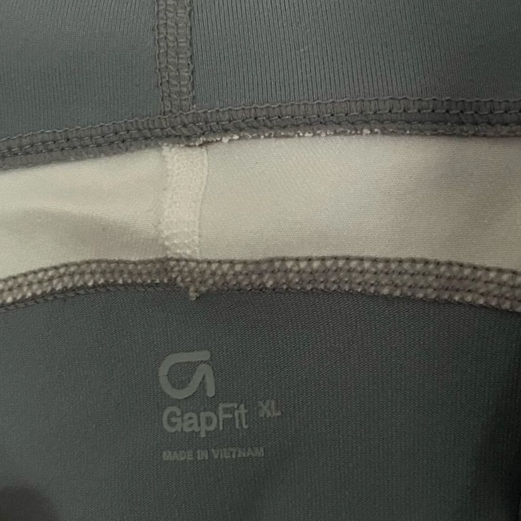 Gap GAP Fit Active Performance Zip Up Sweater Gray White Womens Size XL Size XL / US 12-14 / IT 48-50 - 3 Thumbnail