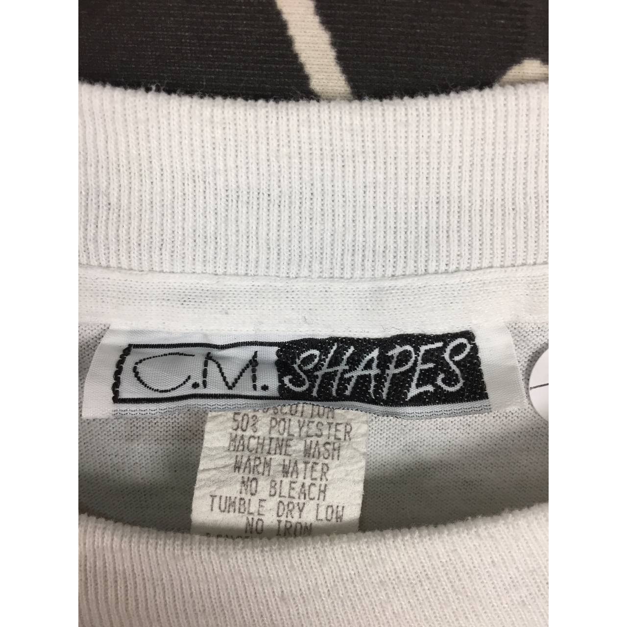 Vintage Vtg 90s C.M. Shapes Memphis Style Abstract Graphic Tee Size US XL / EU 56 / 4 - 12 Thumbnail