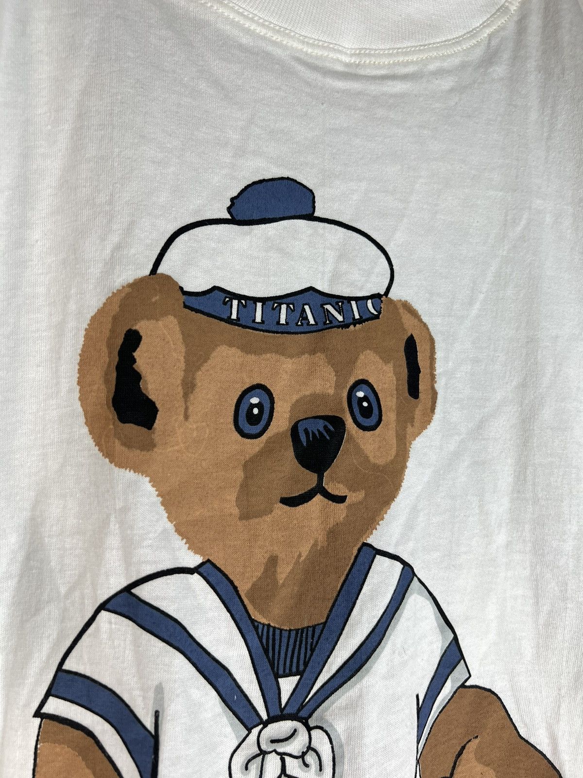Vintage Vintage titanic USA Bear like polo Ralph Lauren tshirt Size US XL / EU 56 / 4 - 4 Thumbnail
