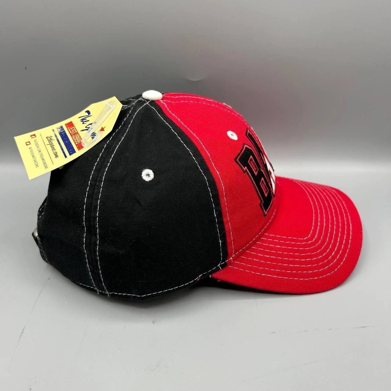 The Game Ball State University Cardinals Hat Red Black Strap Back Size ONE SIZE - 5 Thumbnail