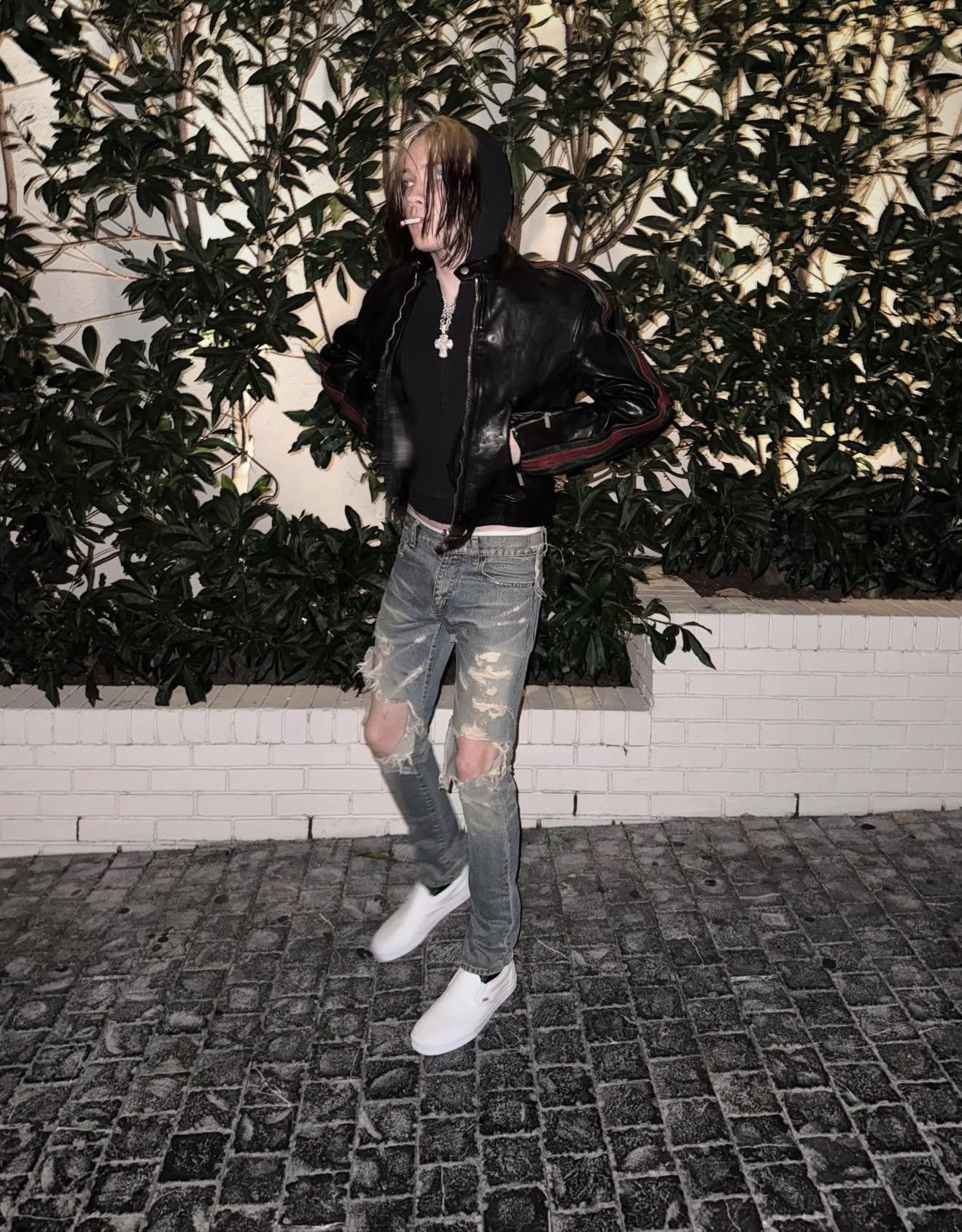 Saint Laurent Paris Hedi Slimane 2015 Crash Denim SAINT LAURENT Jeans nettspend Size US 27 - 3 Thumbnail