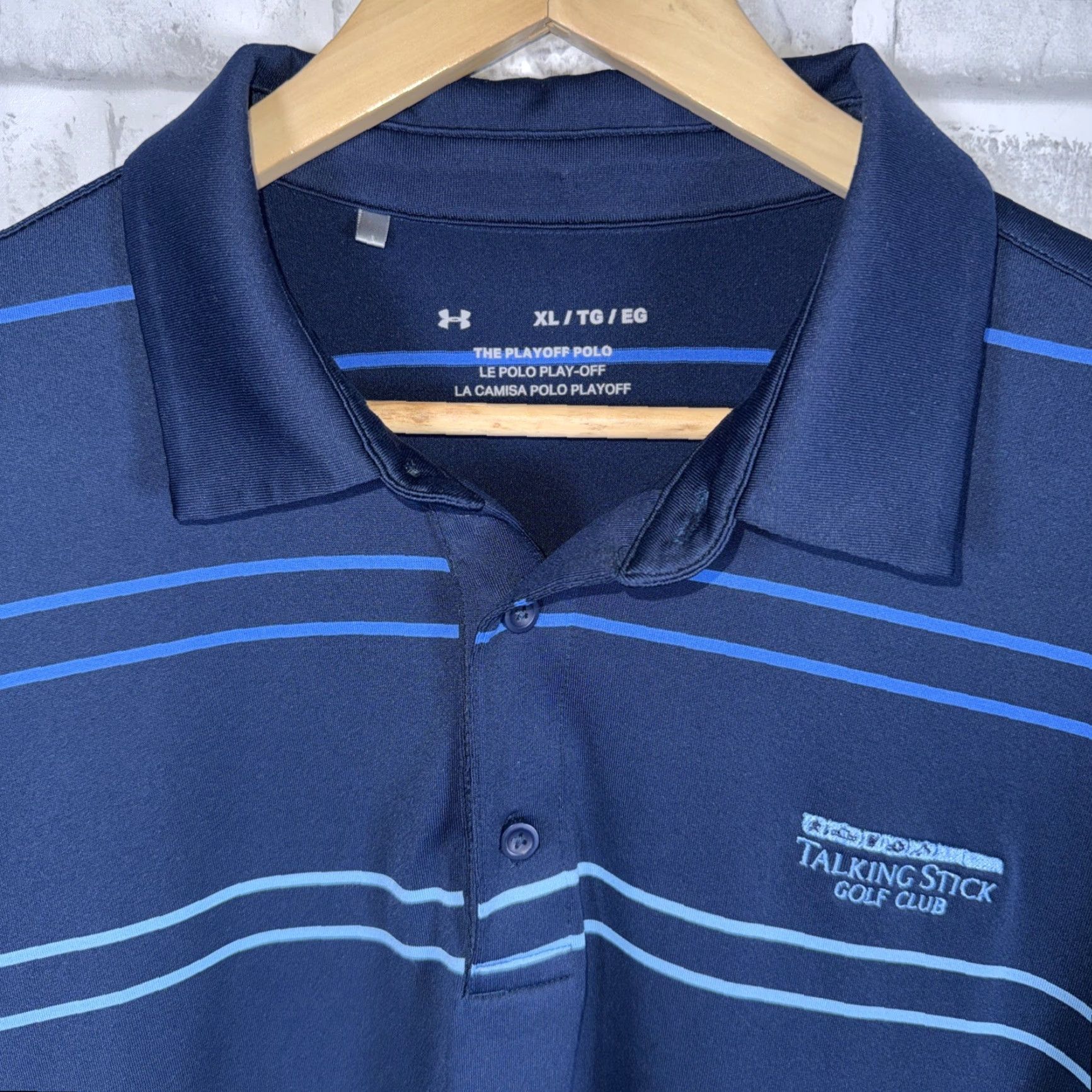 Under Armour Under Armour Playoff Polo Shirt Mens XL Blue Size US XL / EU 56 / 4 - 2 Thumbnail